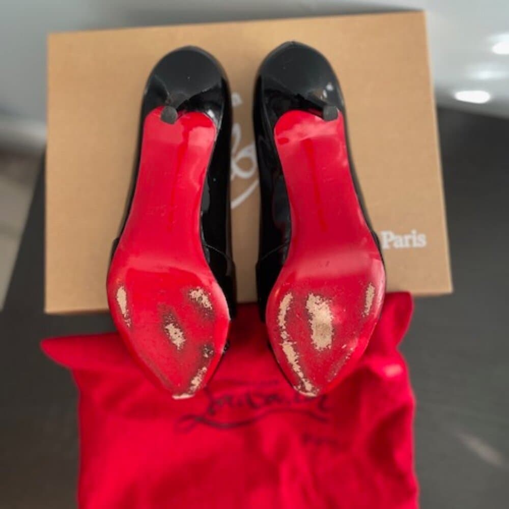 Christian Louboutin Shelley 90 Patent Calf Size 6.5 - Thumbnail 2