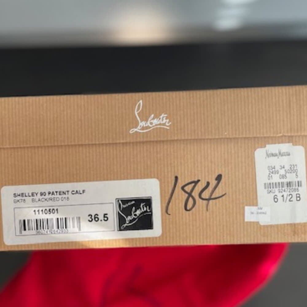 Christian Louboutin Shelley 90 Patent Calf Size 6.5 - Thumbnail 5