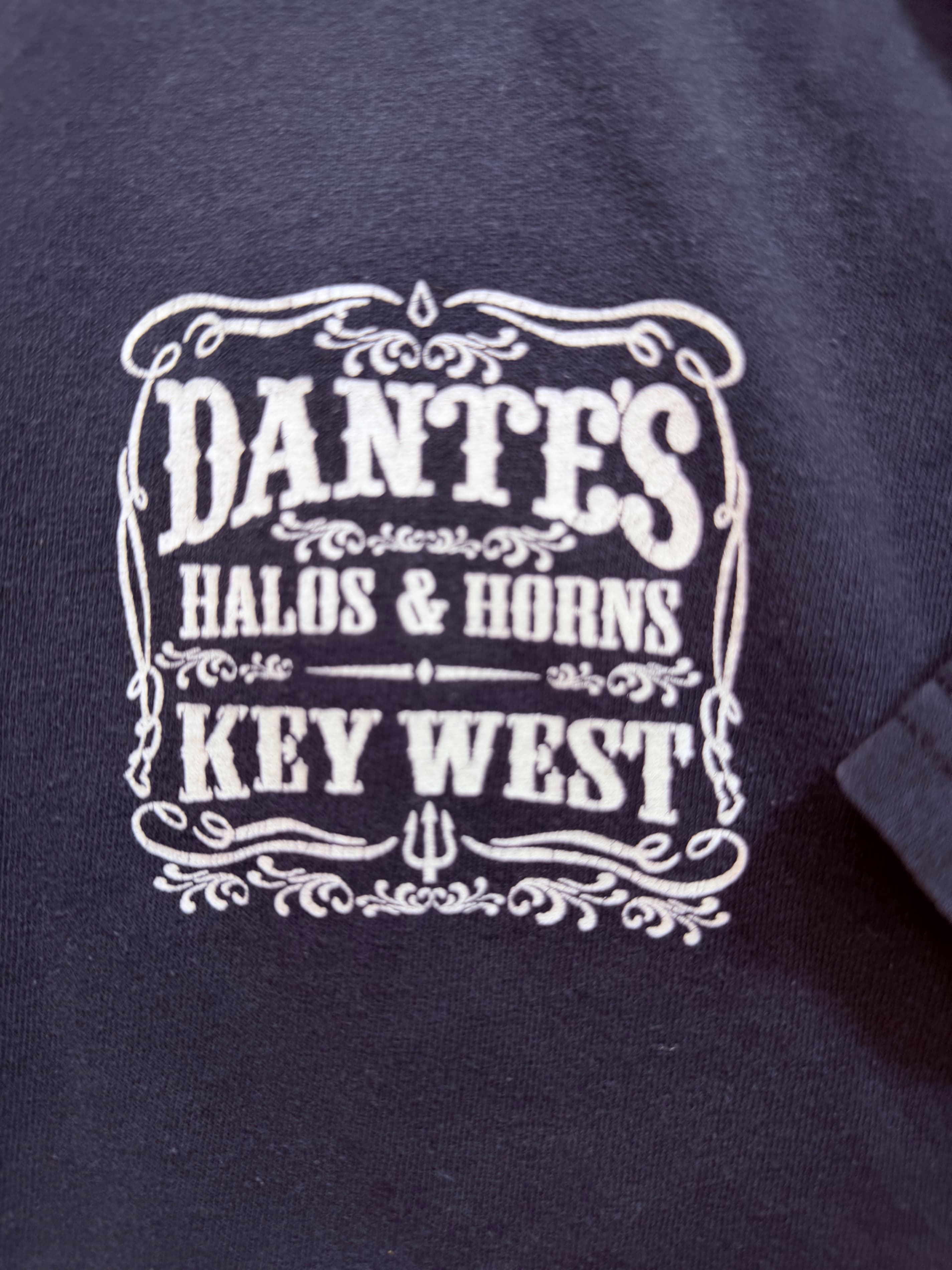 Dante's Halos & Horns Key West Florida Mermaid Tee Navy 2XL - Thumbnail 5