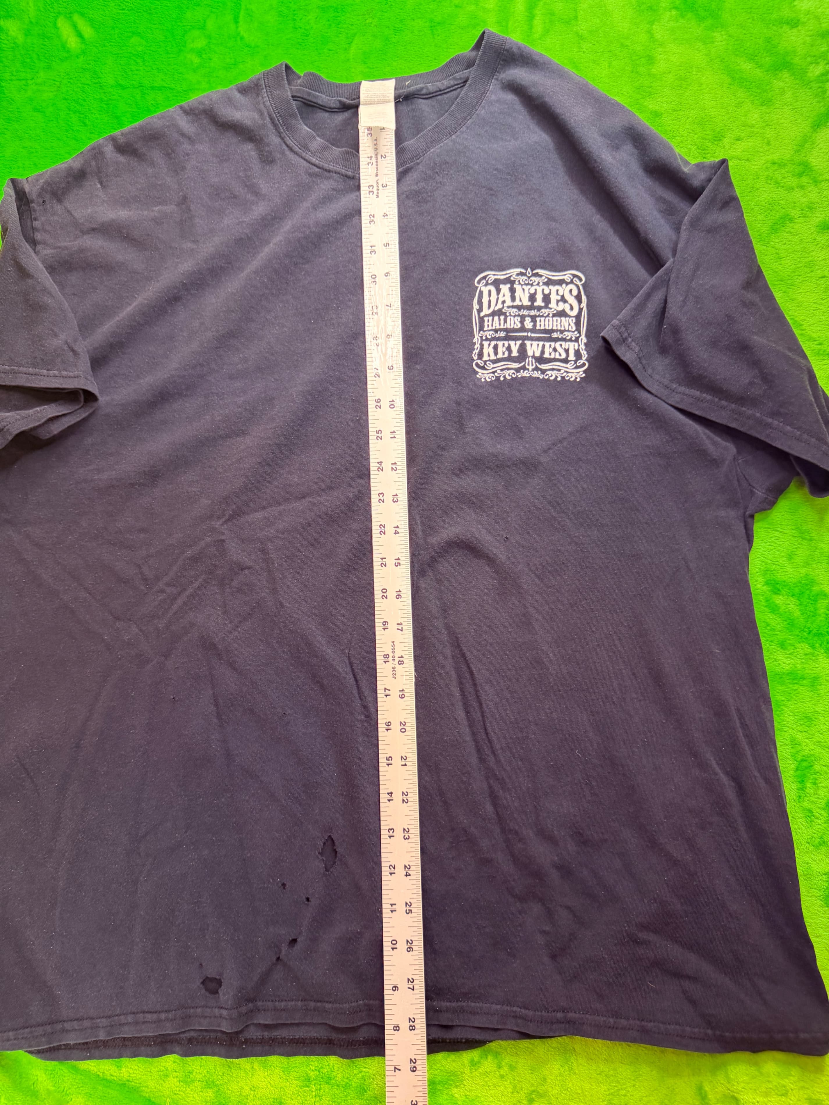 Dante's Halos & Horns Key West Florida Mermaid Tee Navy 2XL - Thumbnail 8