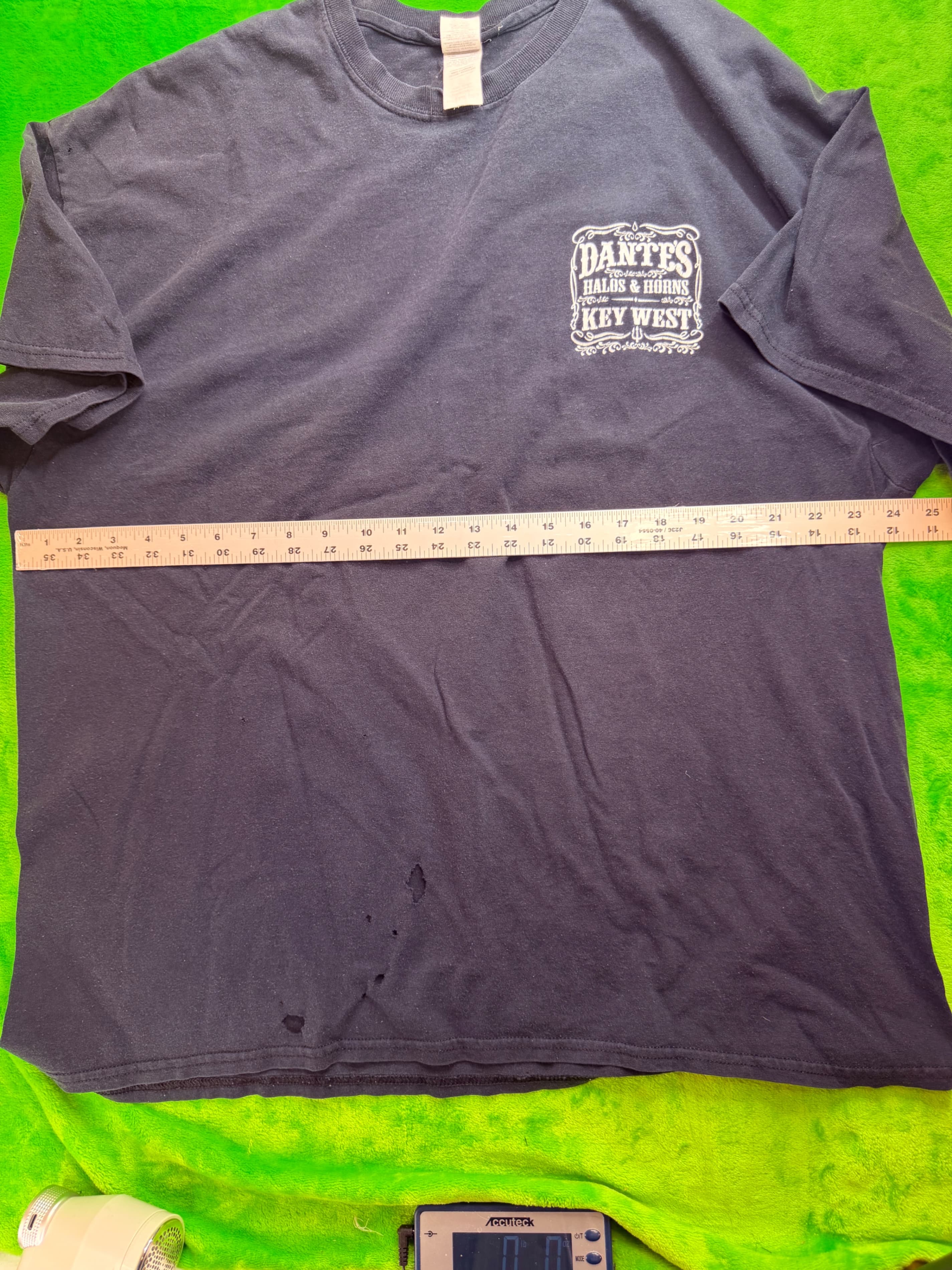Dante's Halos & Horns Key West Florida Mermaid Tee Navy 2XL - Thumbnail 9