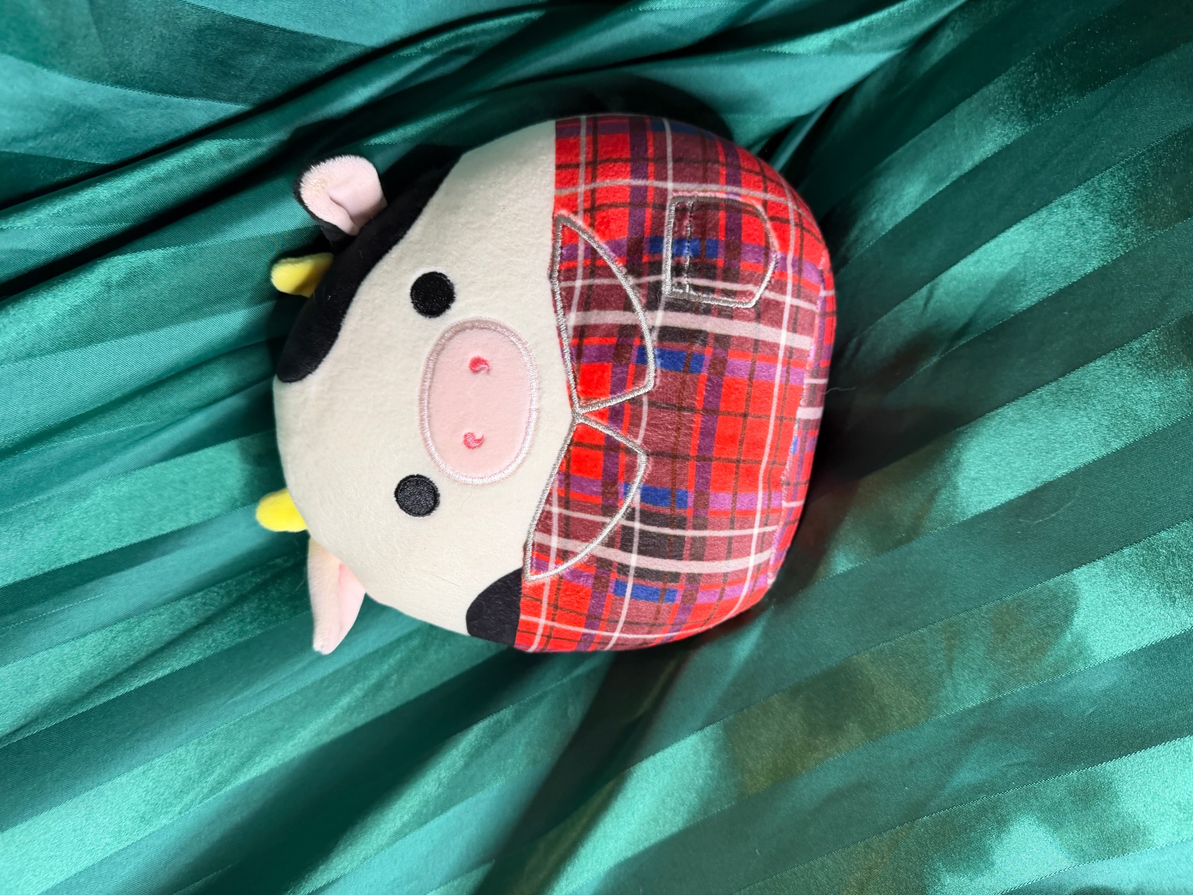 Squishmallows Plaid Cow Plush Toy