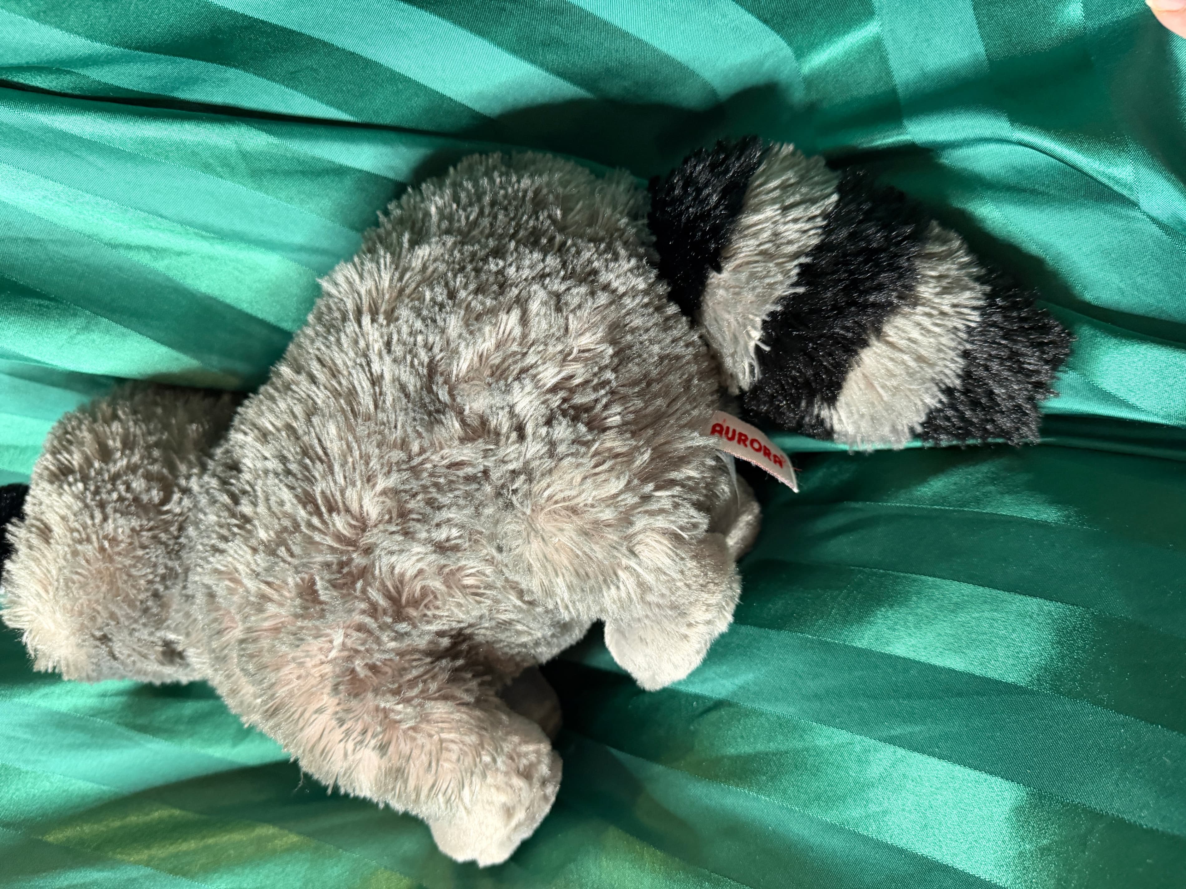 Aurora Raccoon Plush Toy Soft Stuffed Animal - Thumbnail 4