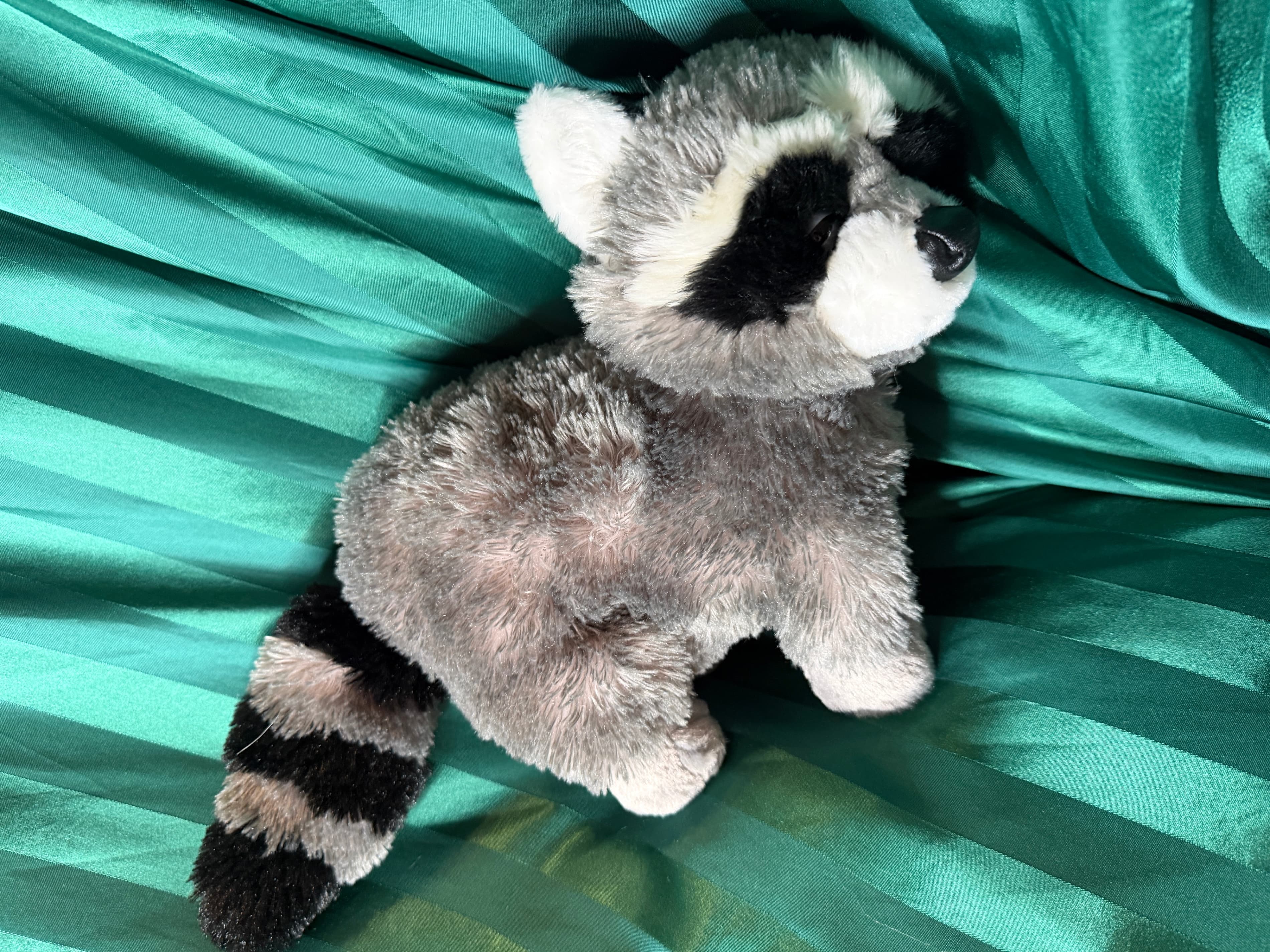 Aurora Raccoon Plush Toy Soft Stuffed Animal - Thumbnail 3