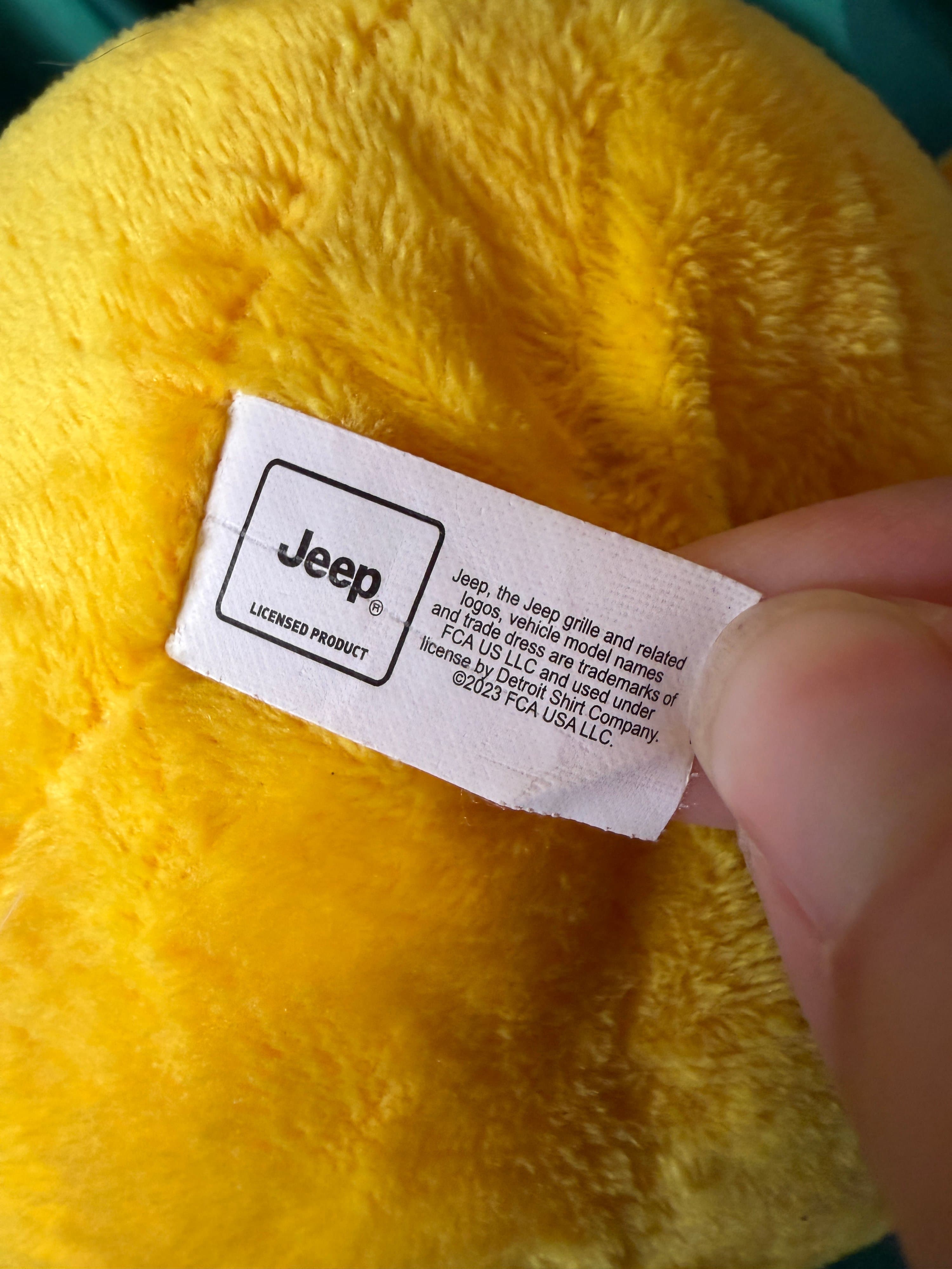 Jeep Yellow Duck Plush Toy Licensed Product - Thumbnail 2