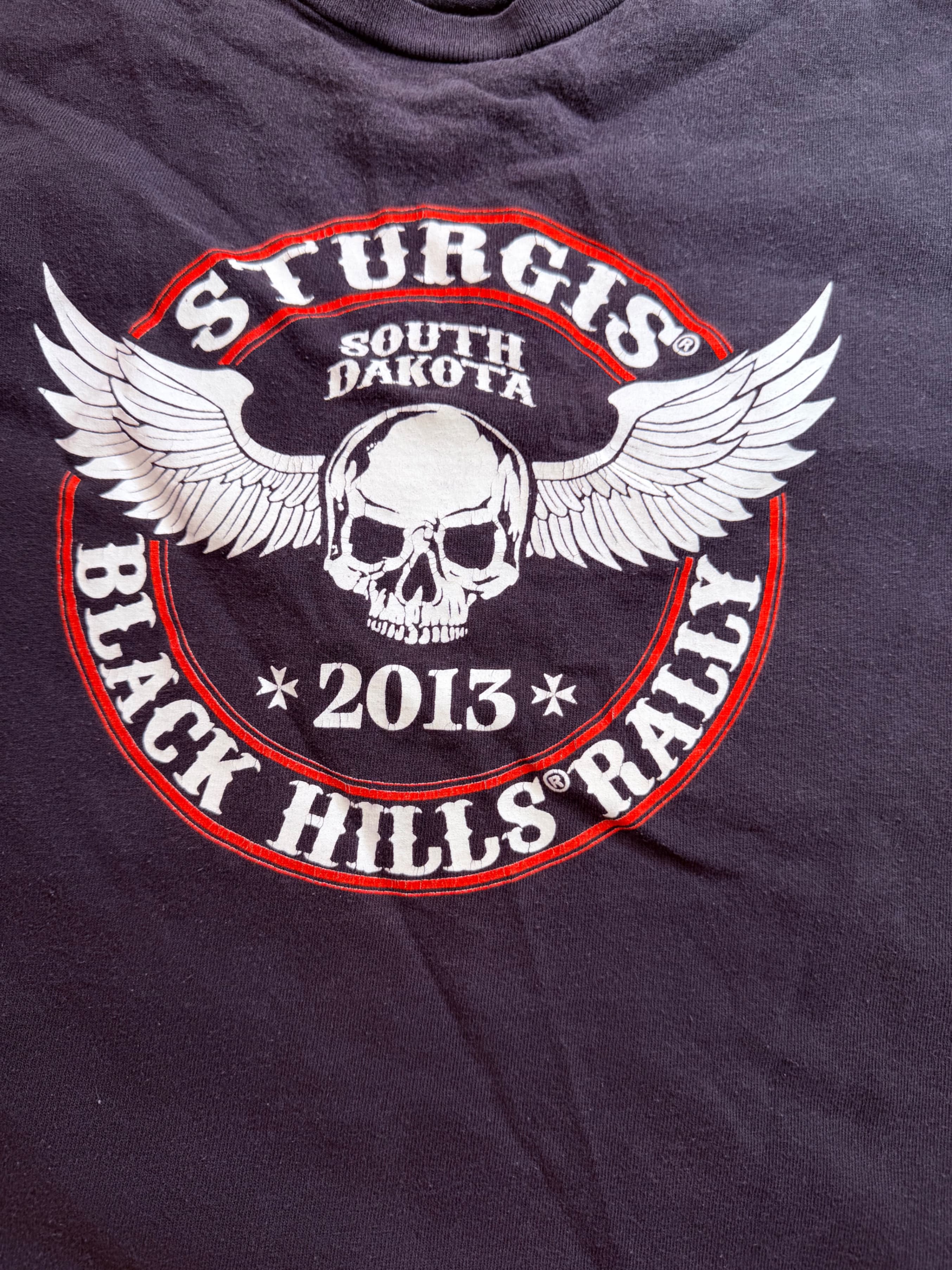Sturgis Black Hills Rally 2013 73rd Annual Skull Tee Sz 2XL - Thumbnail 7
