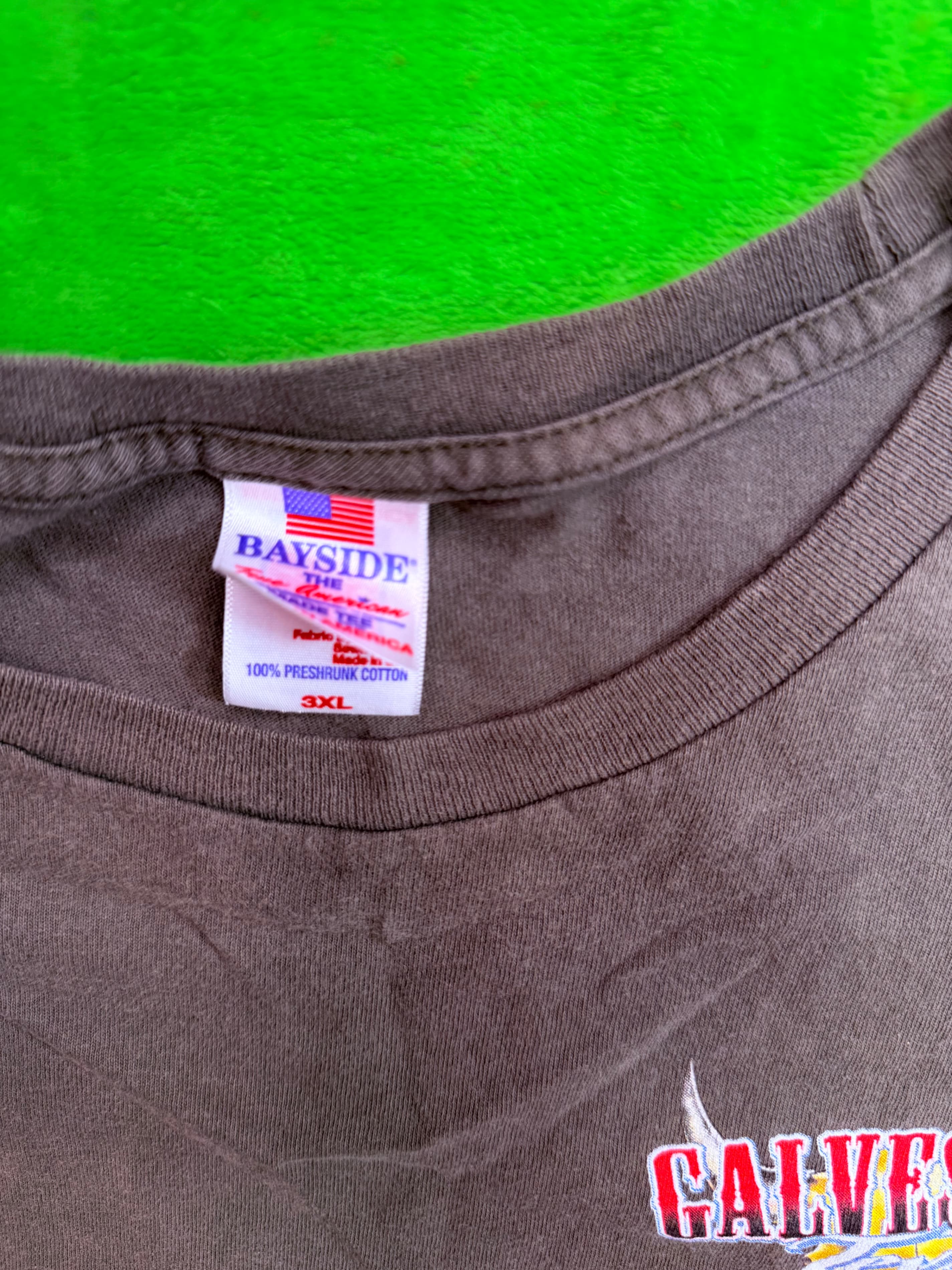 Galveston TX 2019 Bike Rally Bayside USA Made Lone Star Tee 3XL - Thumbnail 4