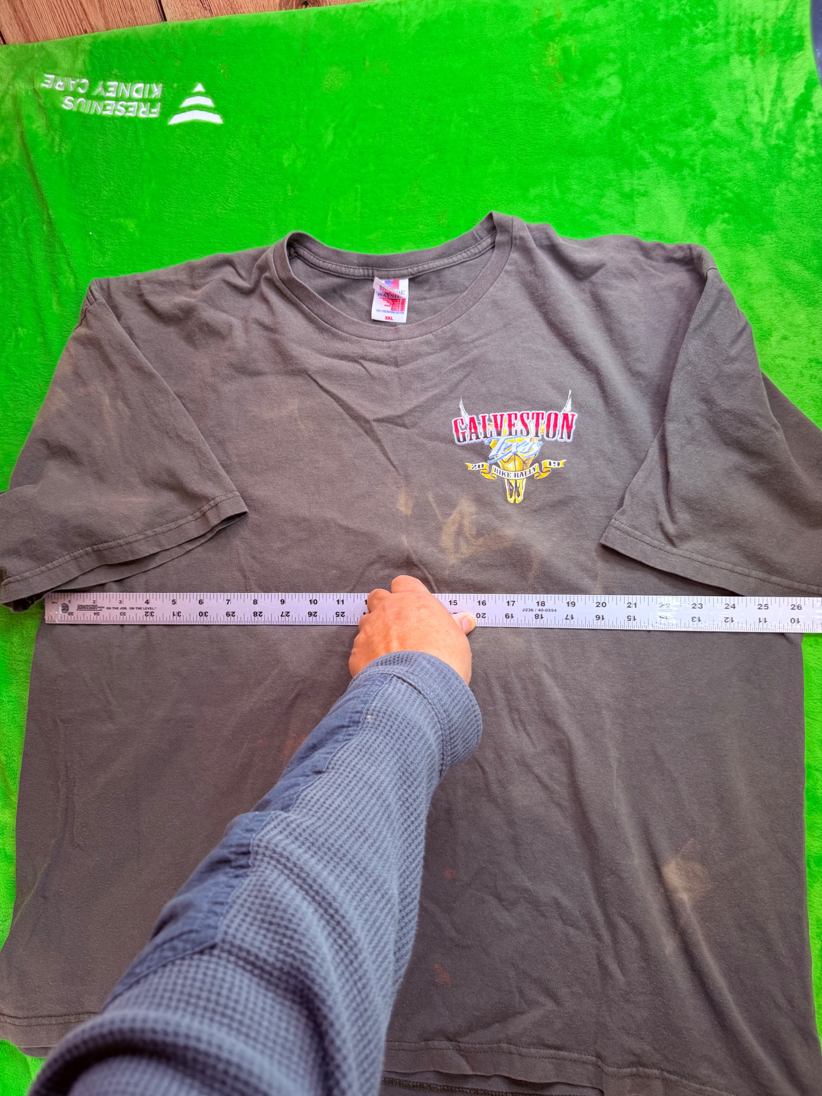 Galveston TX 2019 Bike Rally Bayside USA Made Lone Star Tee 3XL - Thumbnail 5