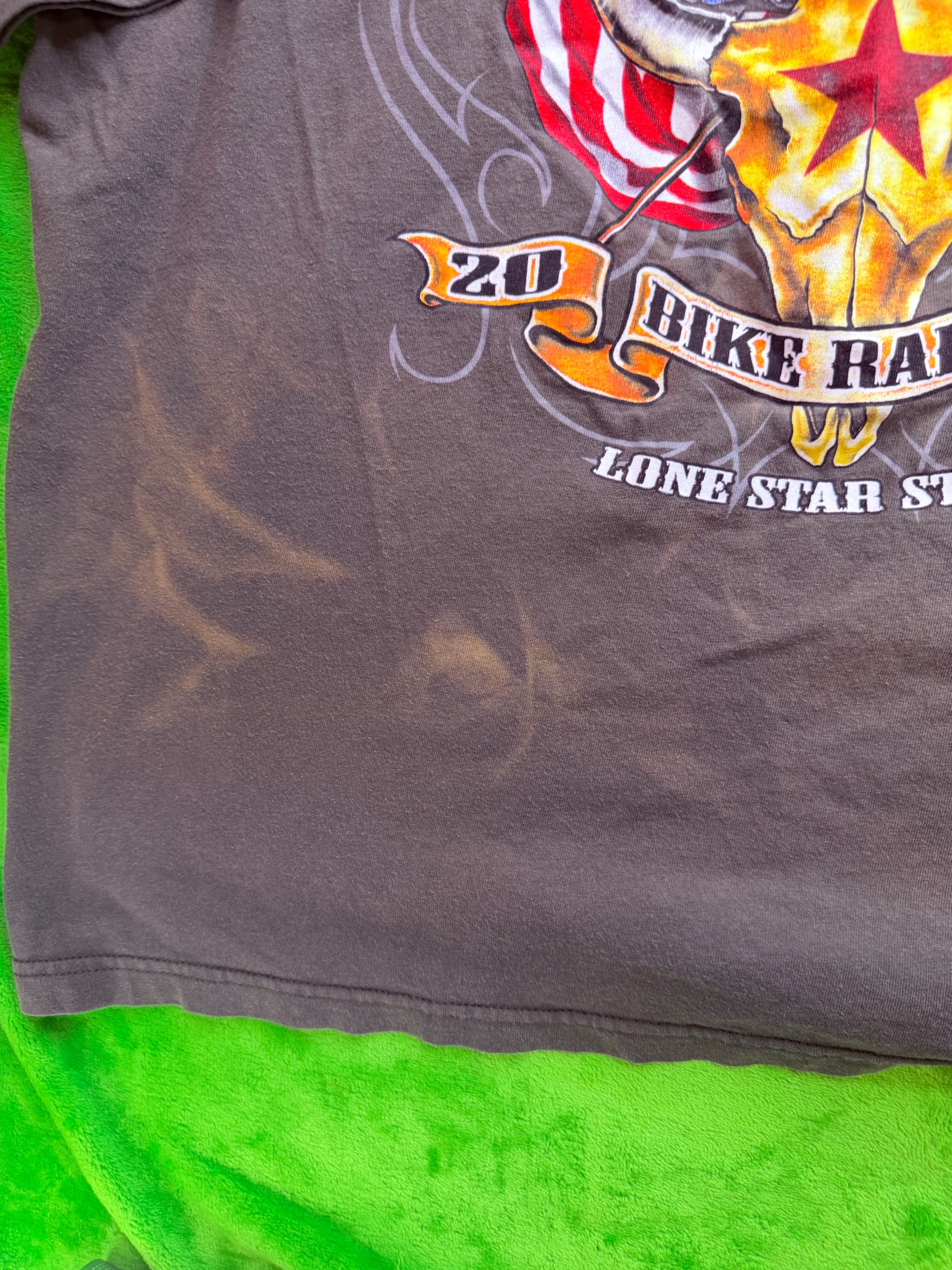 Galveston TX 2019 Bike Rally Bayside USA Made Lone Star Tee 3XL - Thumbnail 6