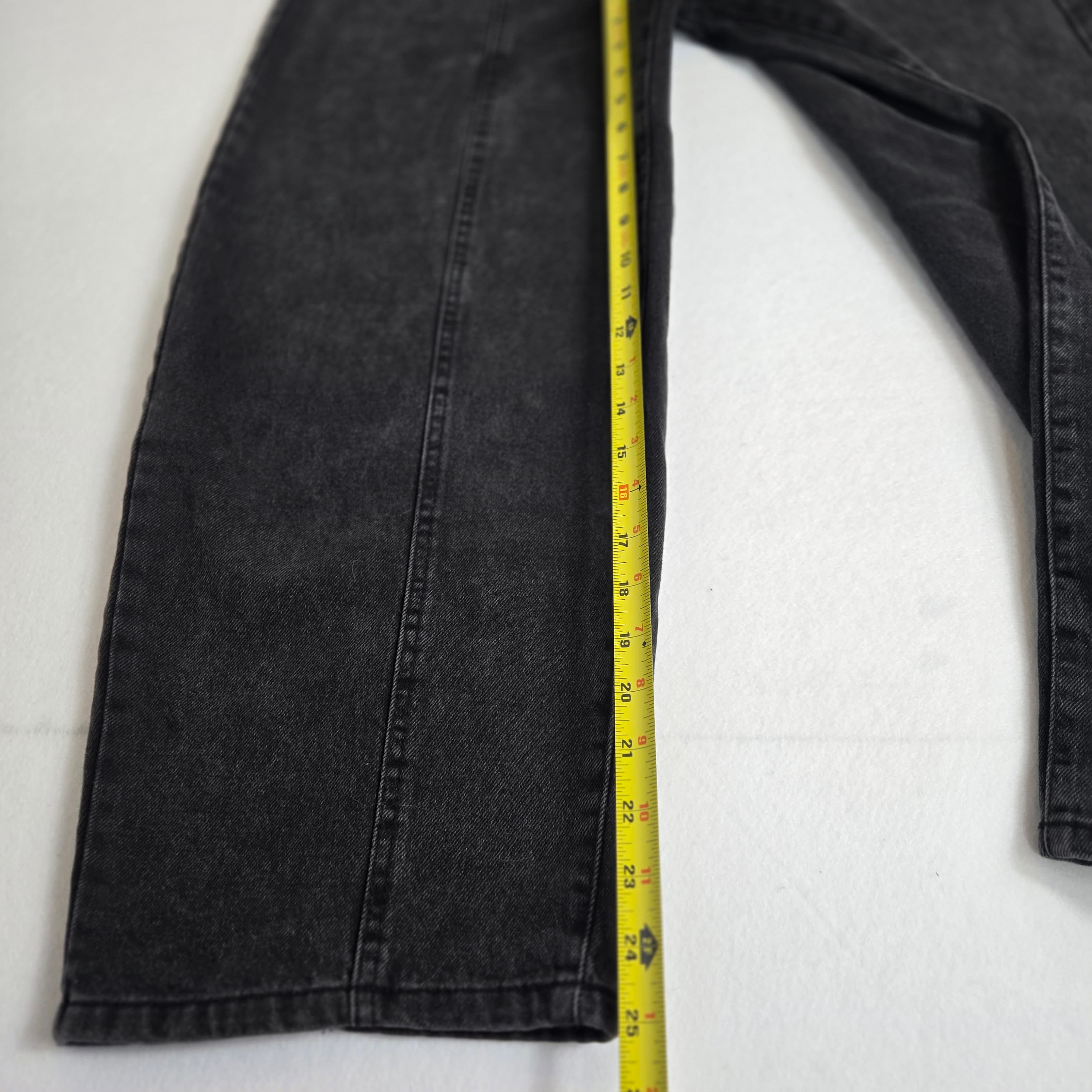Future Collective Black Denim Barrel Jeans size 6 - Thumbnail 4