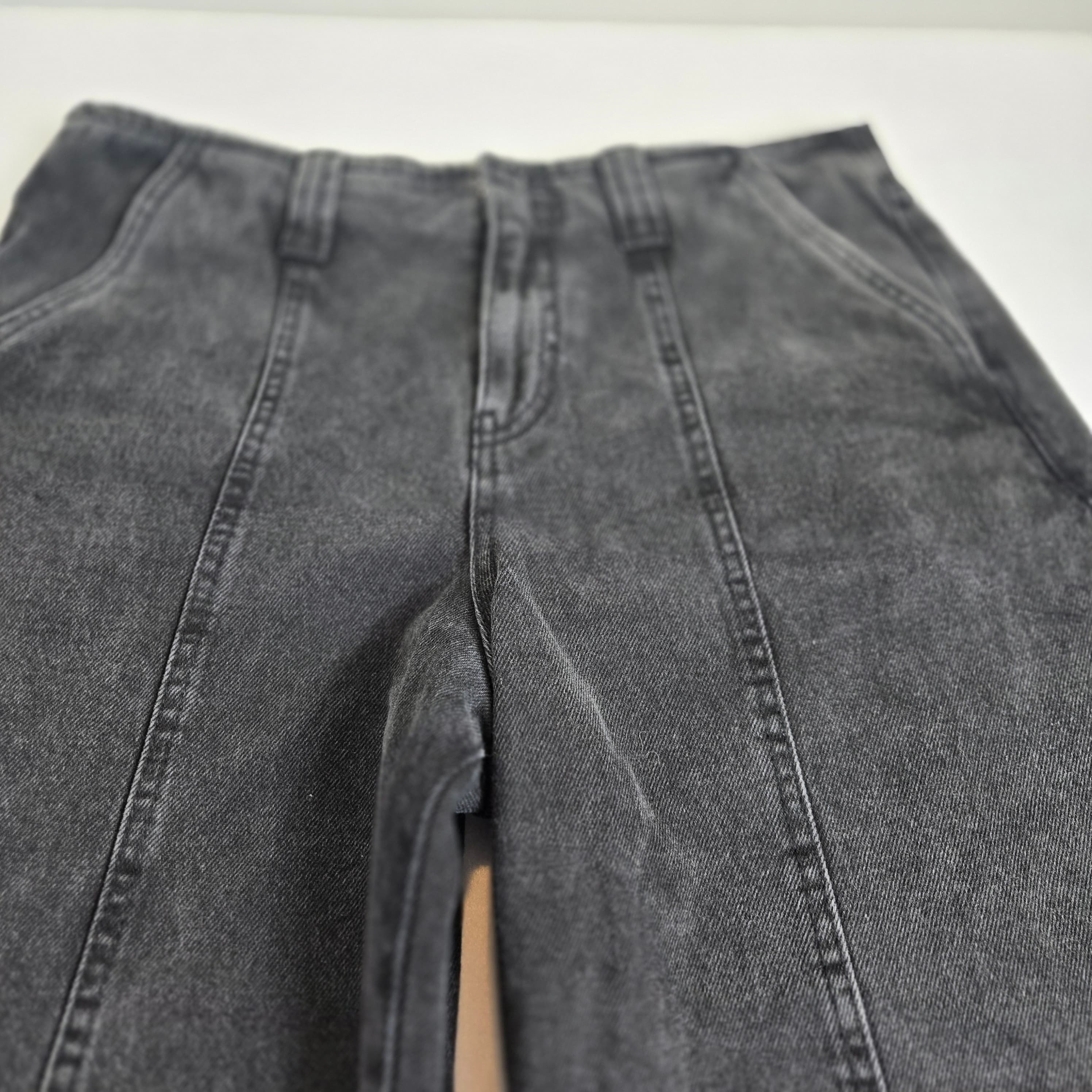Future Collective Black Denim Barrel Jeans size 6 - Thumbnail 6