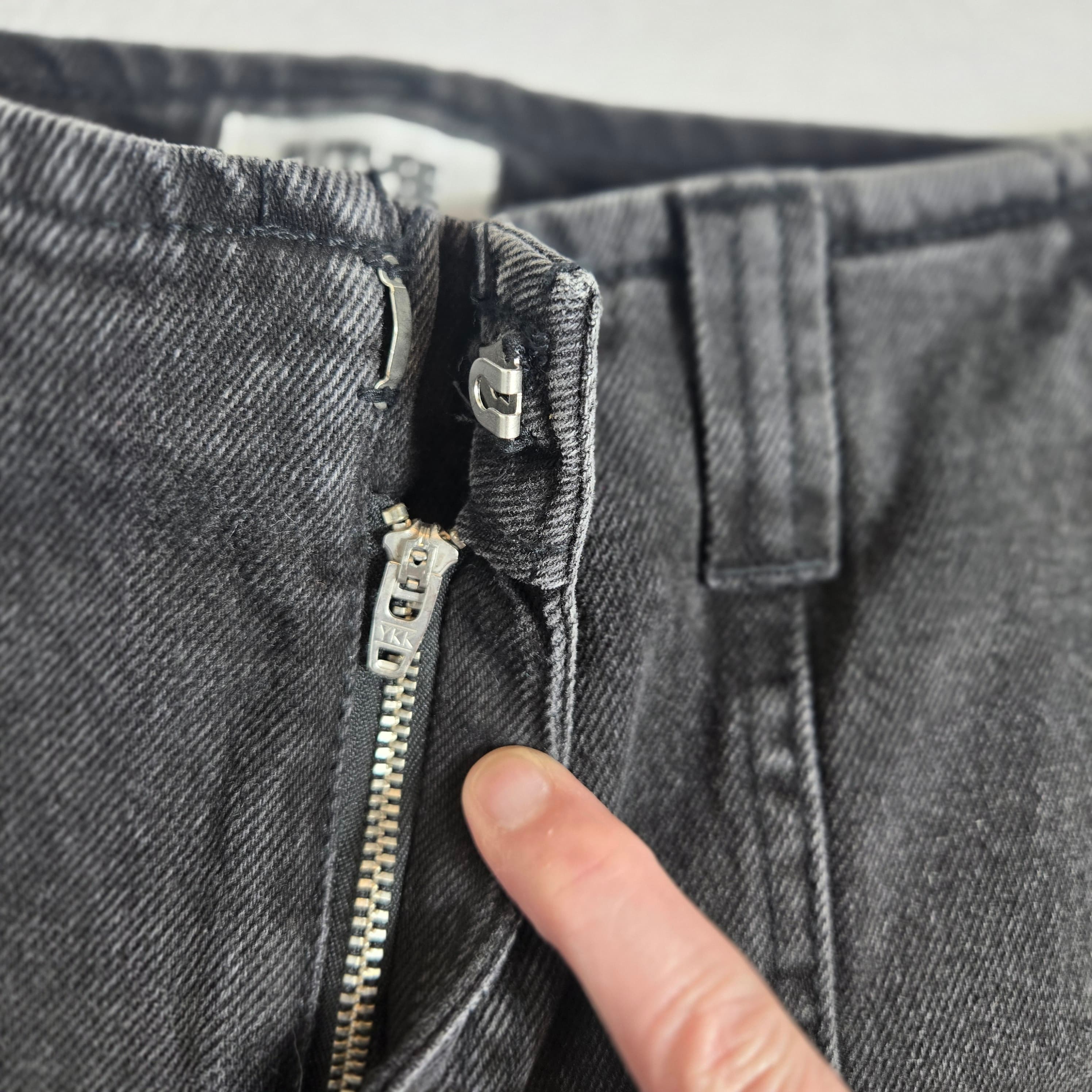 Future Collective Black Denim Barrel Jeans size 6 - Thumbnail 10