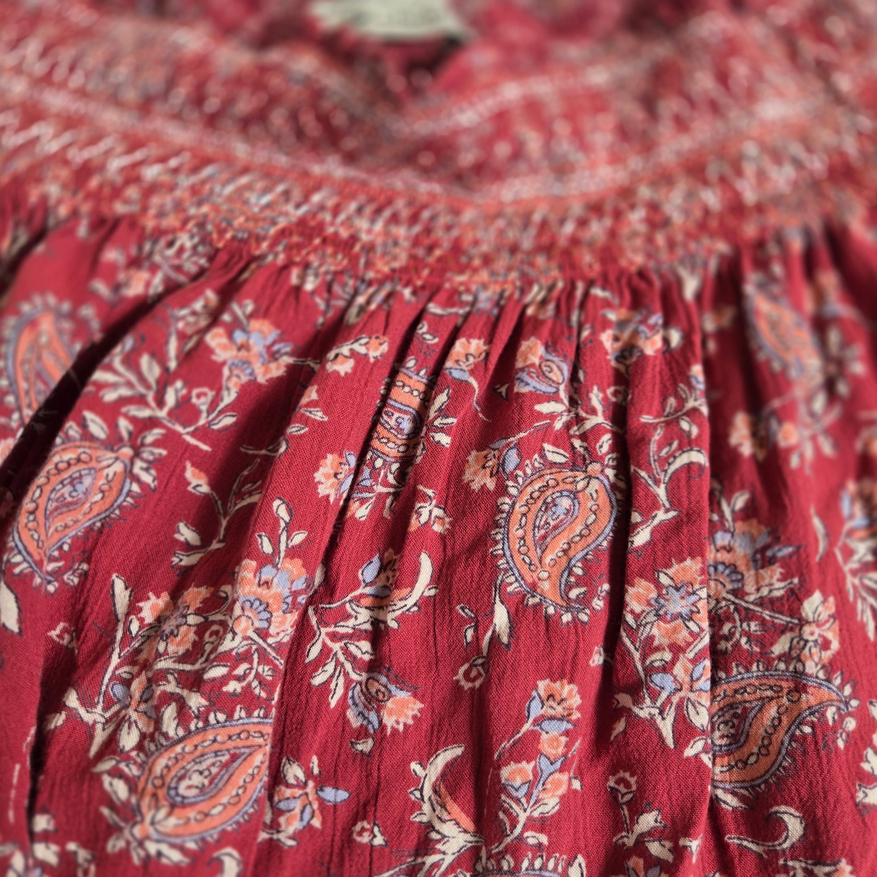 Abercrombie and Fitch  Boho Off-Shoulder Floral Blouse - Thumbnail 5