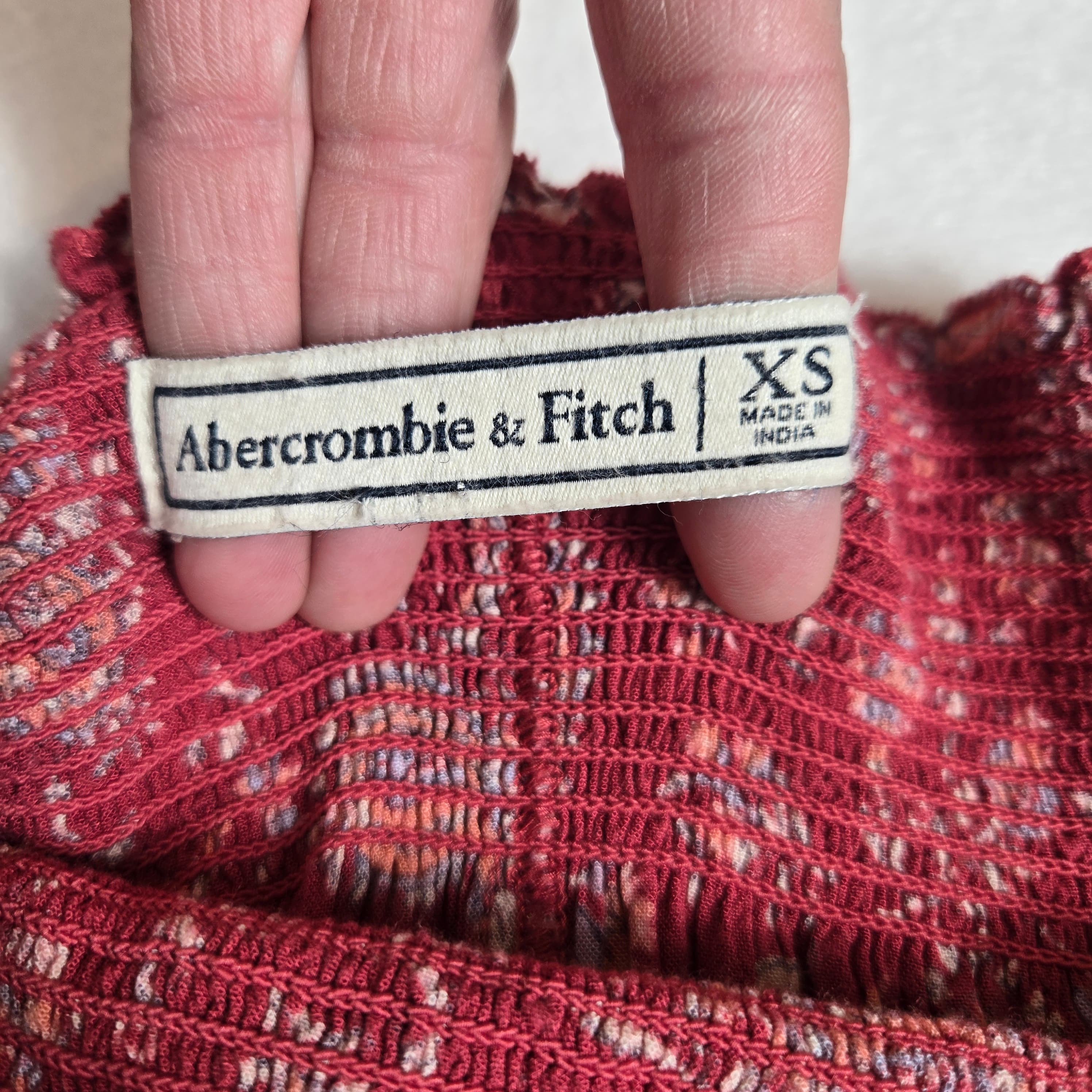 Abercrombie and Fitch  Boho Off-Shoulder Floral Blouse - Thumbnail 2