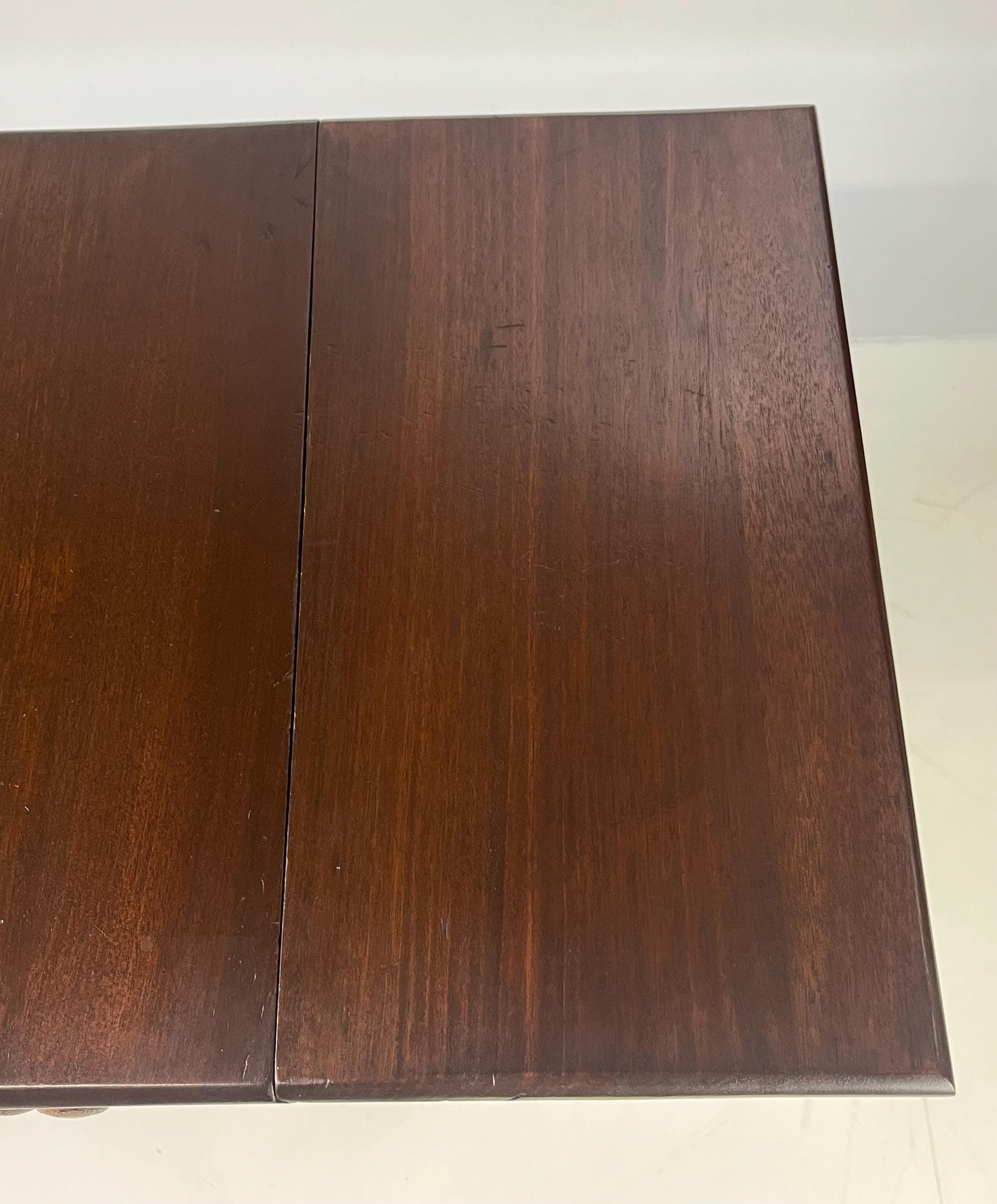 19th Century Empire Style Mahogany Drop-Leaf Work Table or Side Table - Thumbnail 14