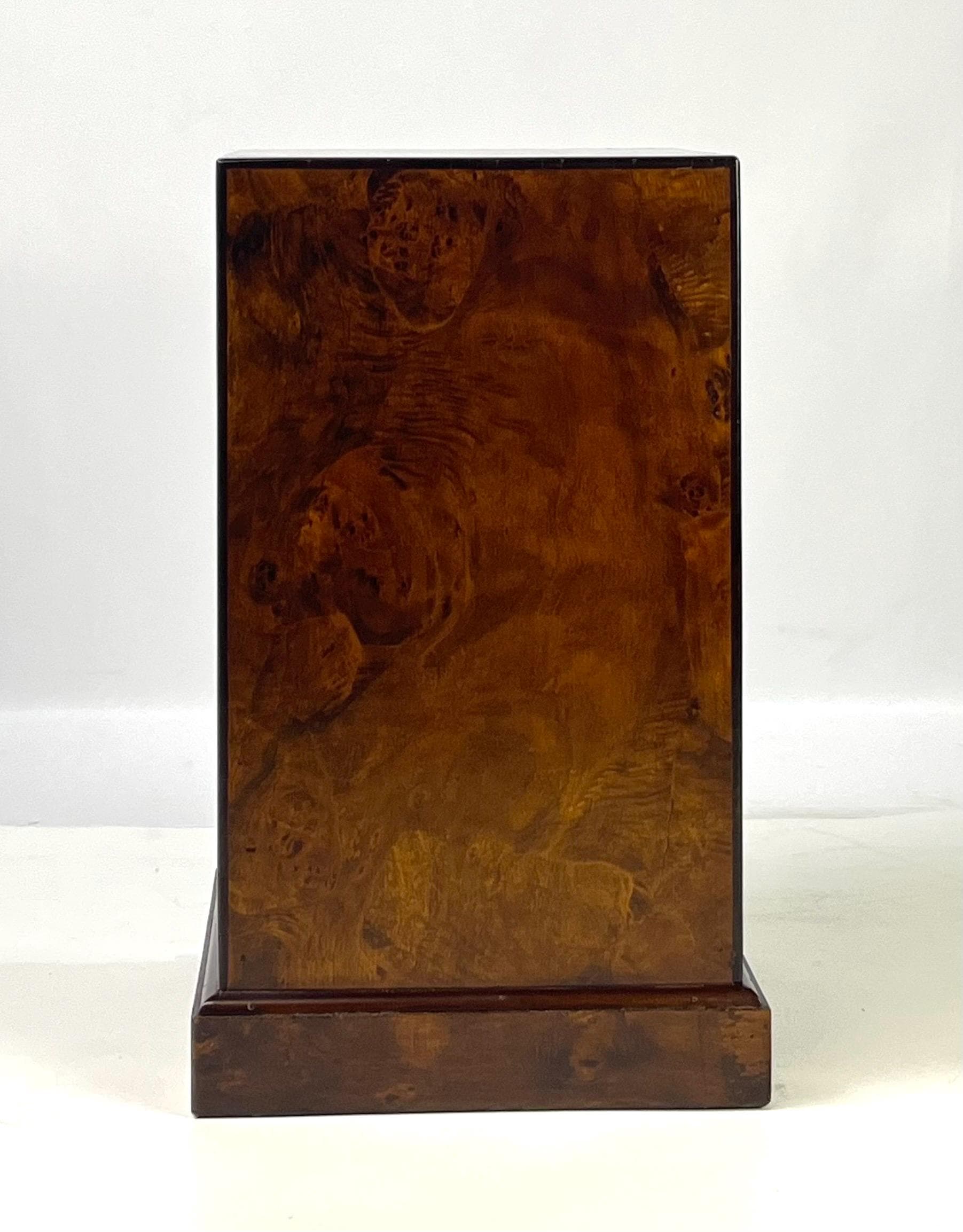 Vintage Italian Burl Wood 4-Drawer Nightstand or Side Chest - Thumbnail 6