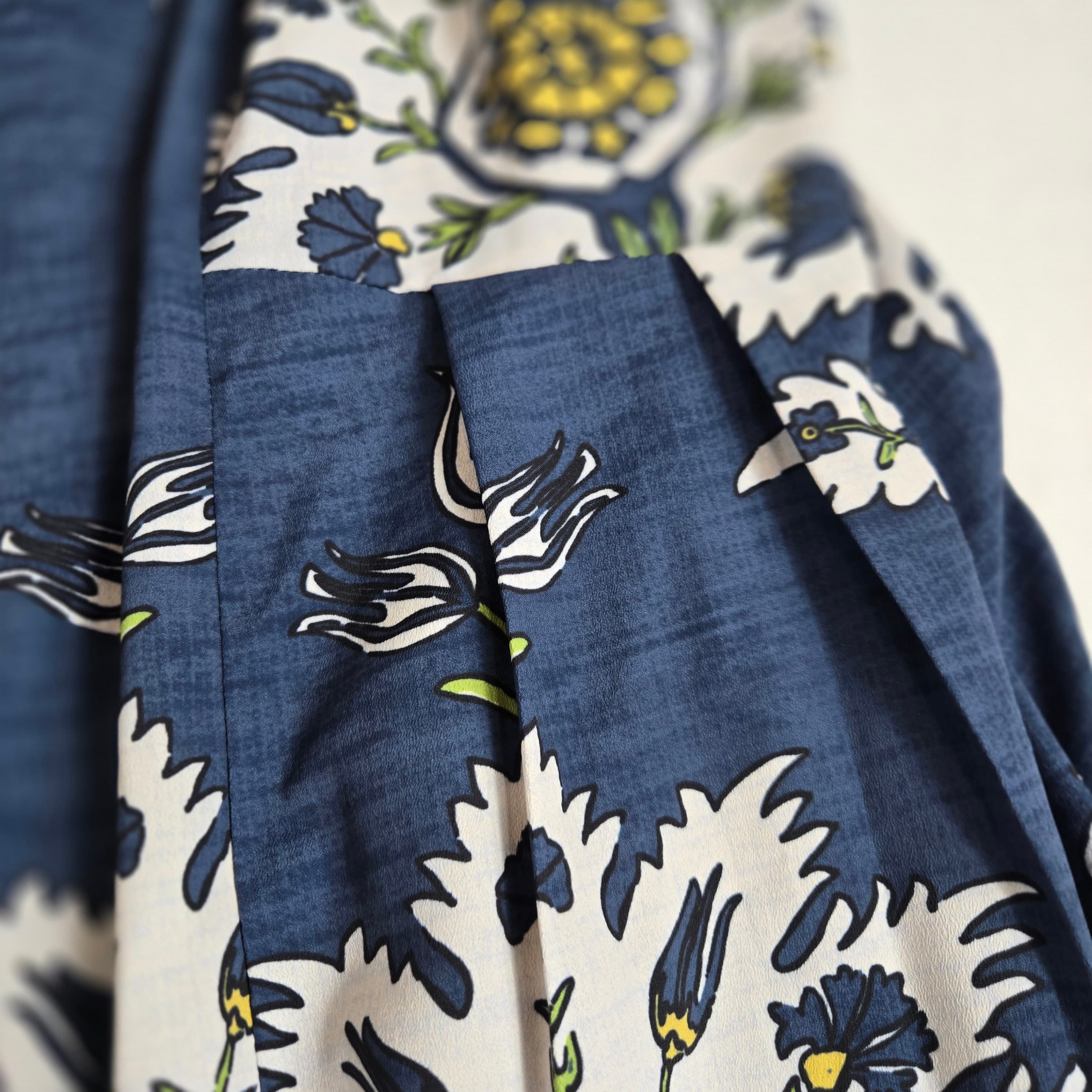 Floral Sleeveless Maxi Dress Blue White - Thumbnail 6