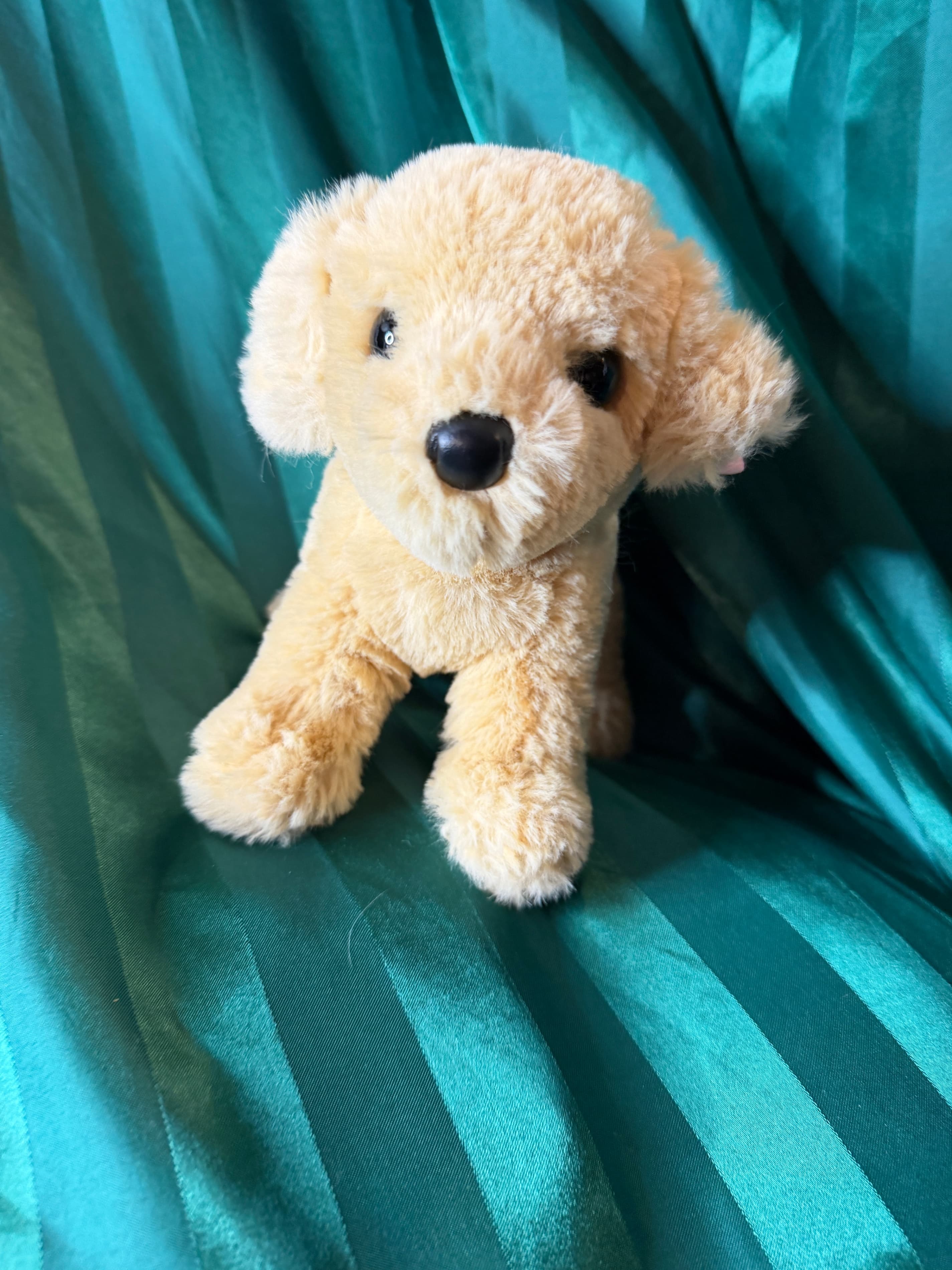 Douglas Cuddle Toys Plush Dog with Pink Bow