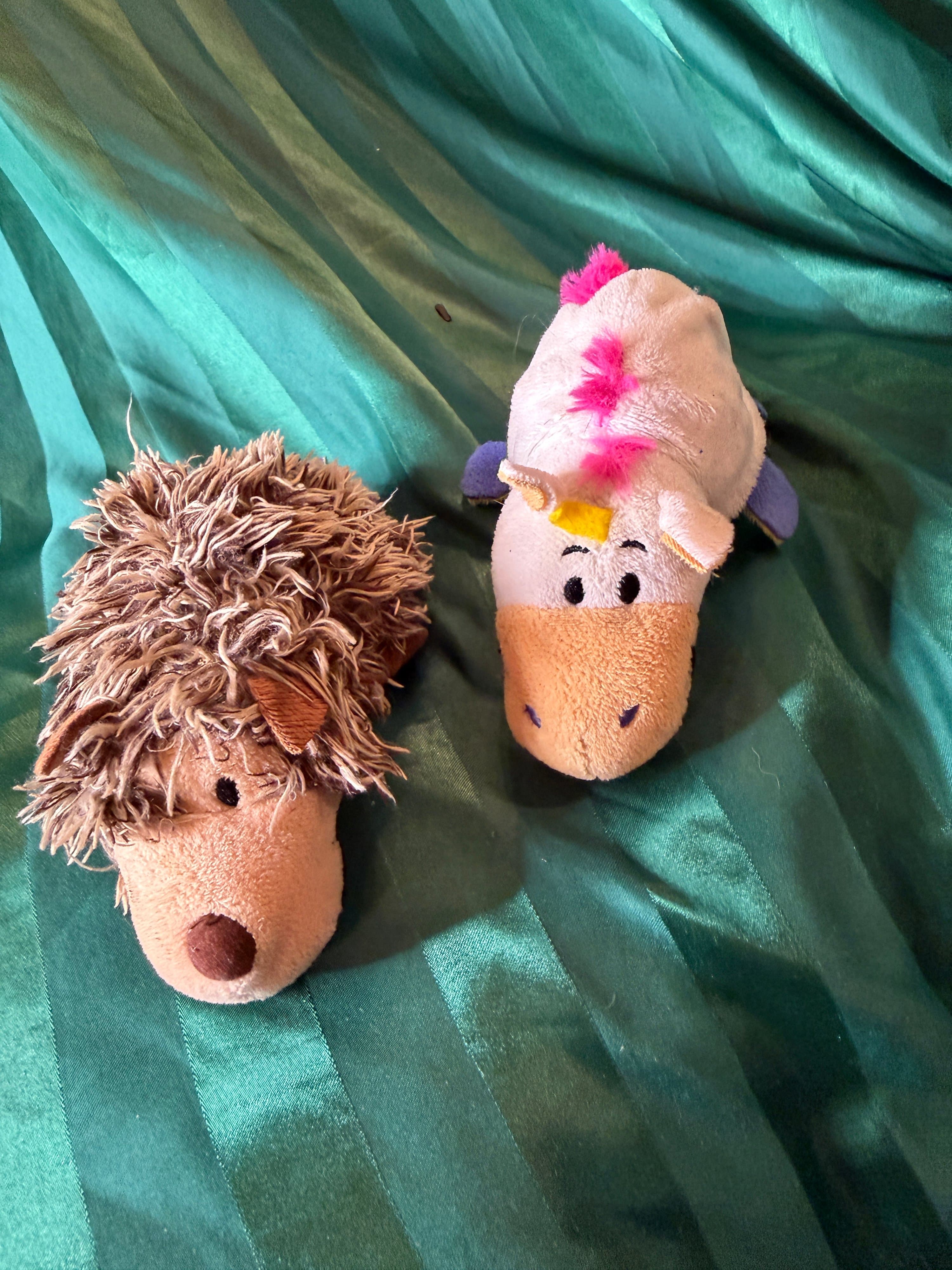 FlipaZoo Hedgehog Unicorn Plush Toy Set