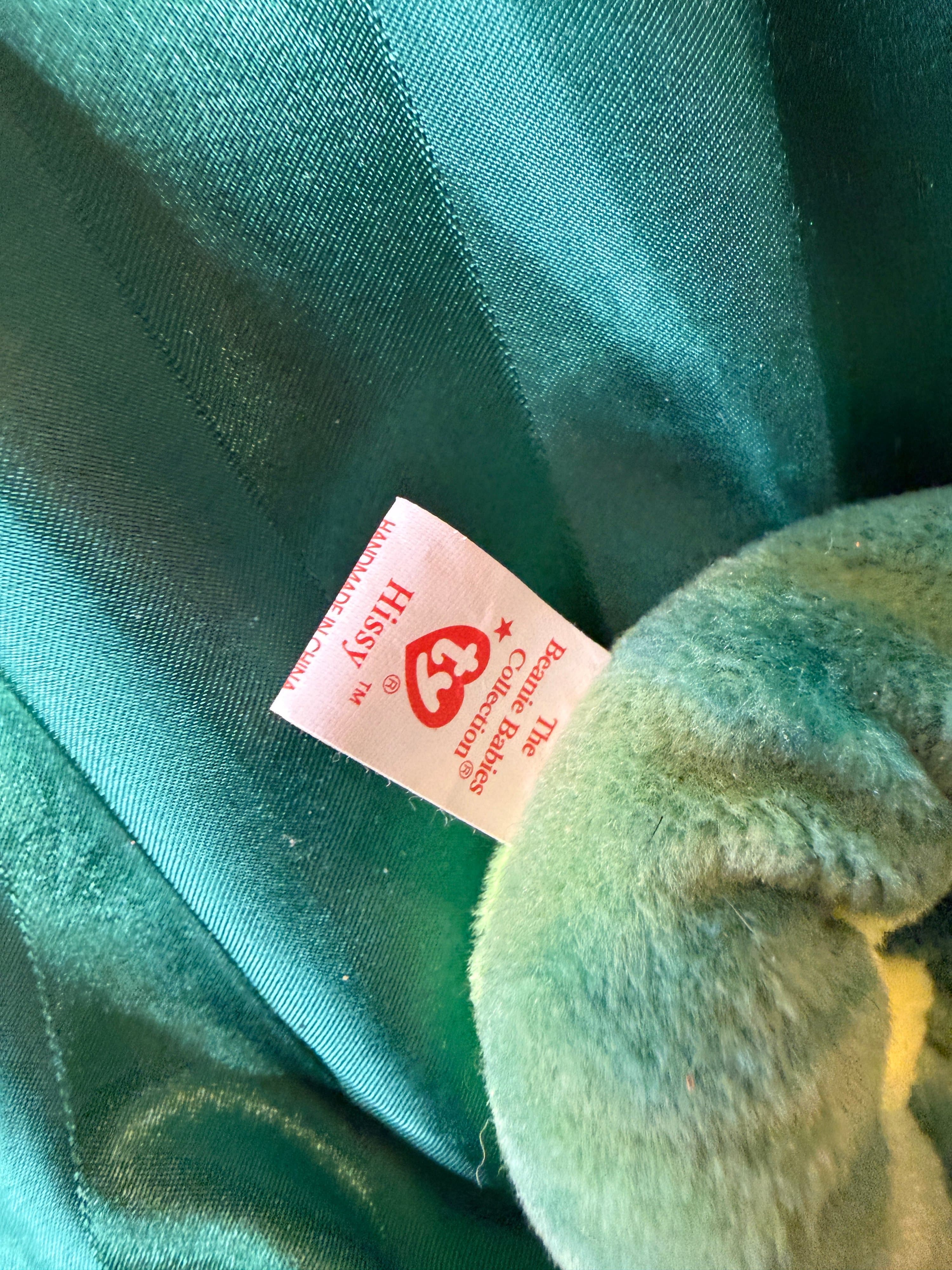 Ty Beanie Baby Hissy Snake Plush 1997 - Thumbnail 3