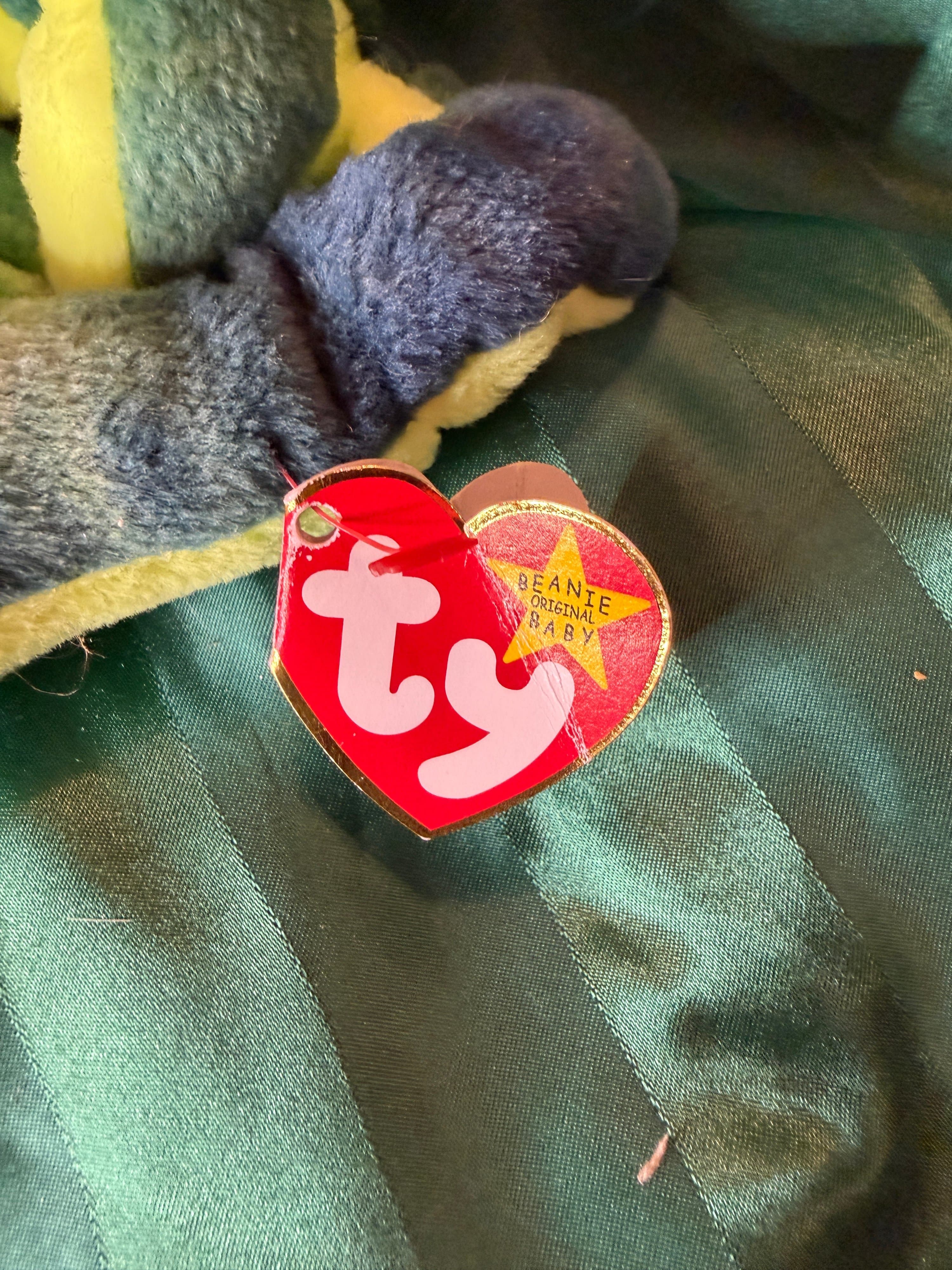 Ty Beanie Baby Hissy Snake Plush 1997