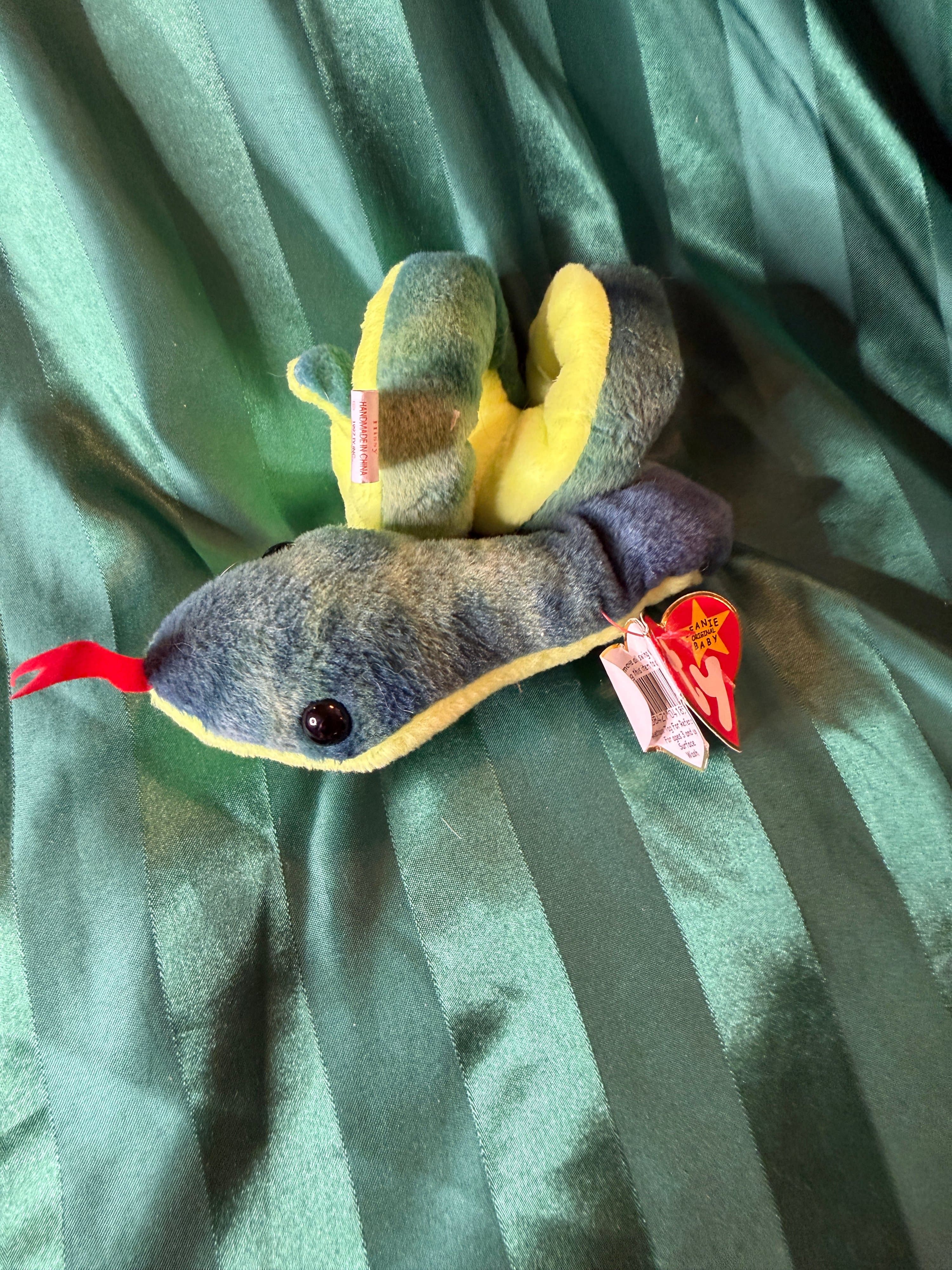 Ty Beanie Baby Hissy Snake Plush 1997 - Thumbnail 5
