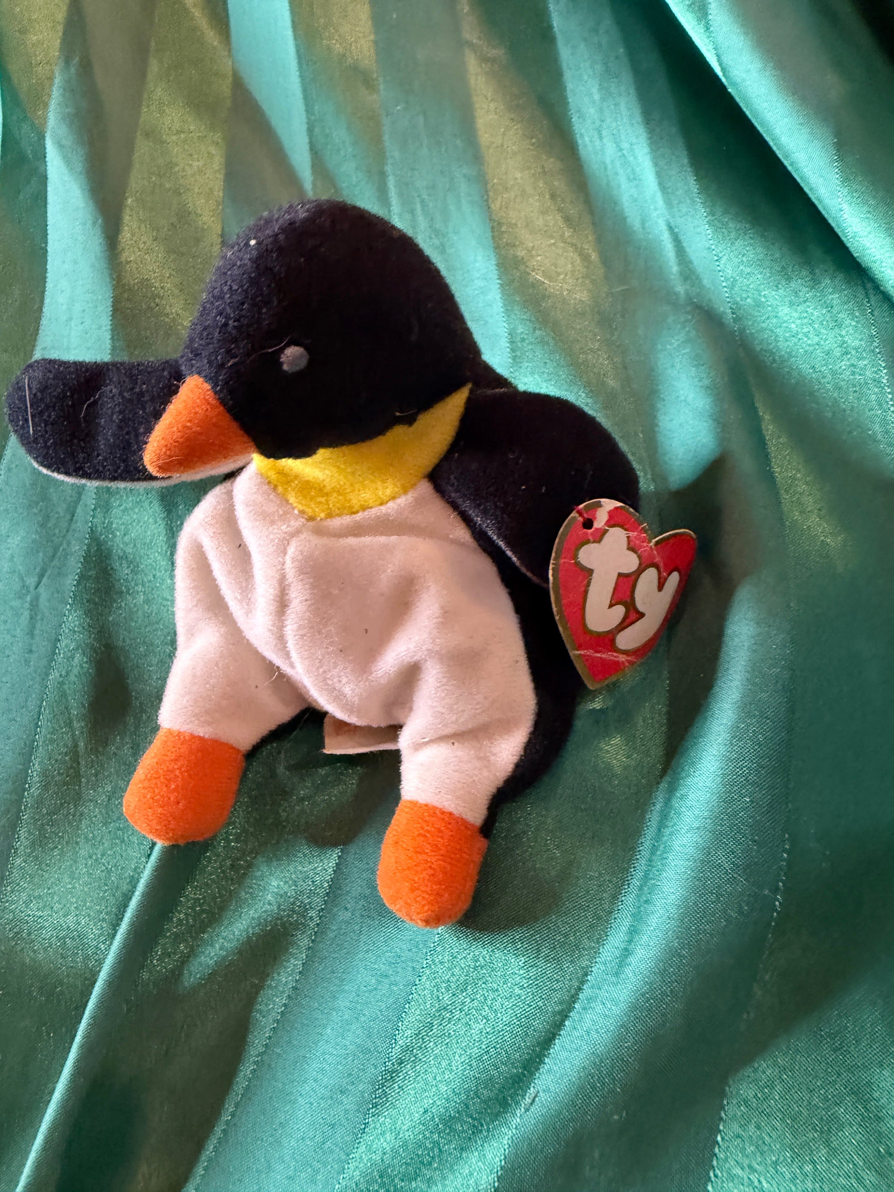 Ty Teenie Beanie Babies Waddle Penguin Plush