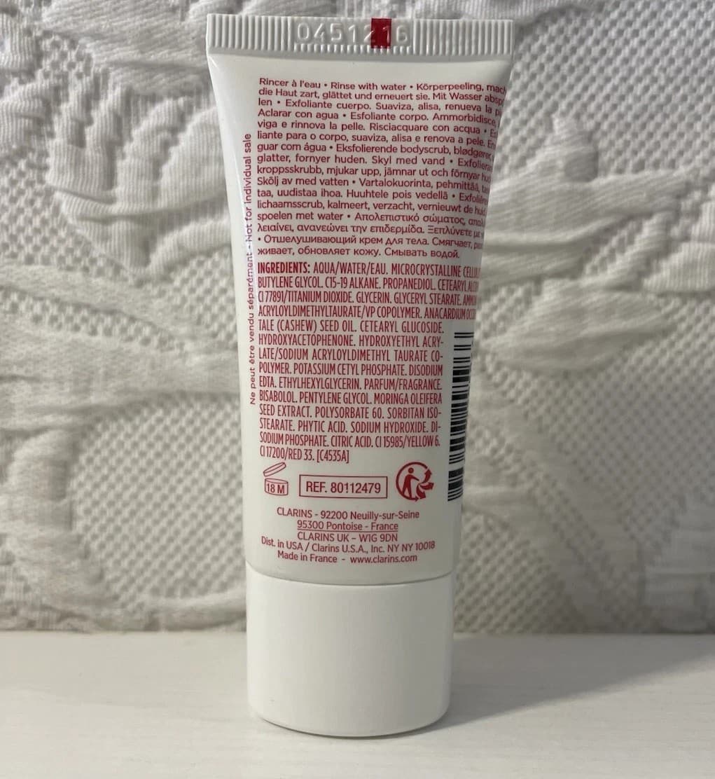 Clarins Exfoliating Body Scrub Softens, Smooths, Firms, Hydrates 1oz/30ml SEALED - Thumbnail 2