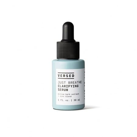 Versed Just Breathe Clarifying Facial Serum - Blend of Antioxidants  Niacinamide  White Willow and Zinc Helps Reduce Blemishes  Decongest Pores and So