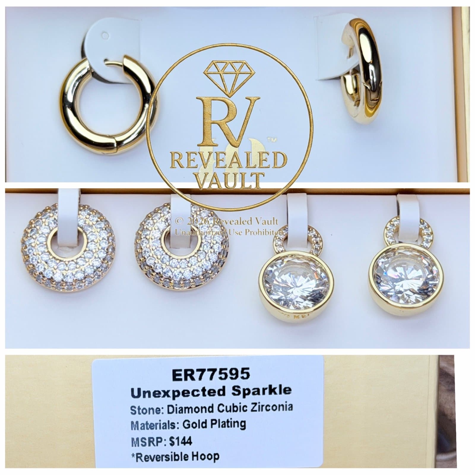 Bomb Party Unexpected Sparkle Charming Hoops