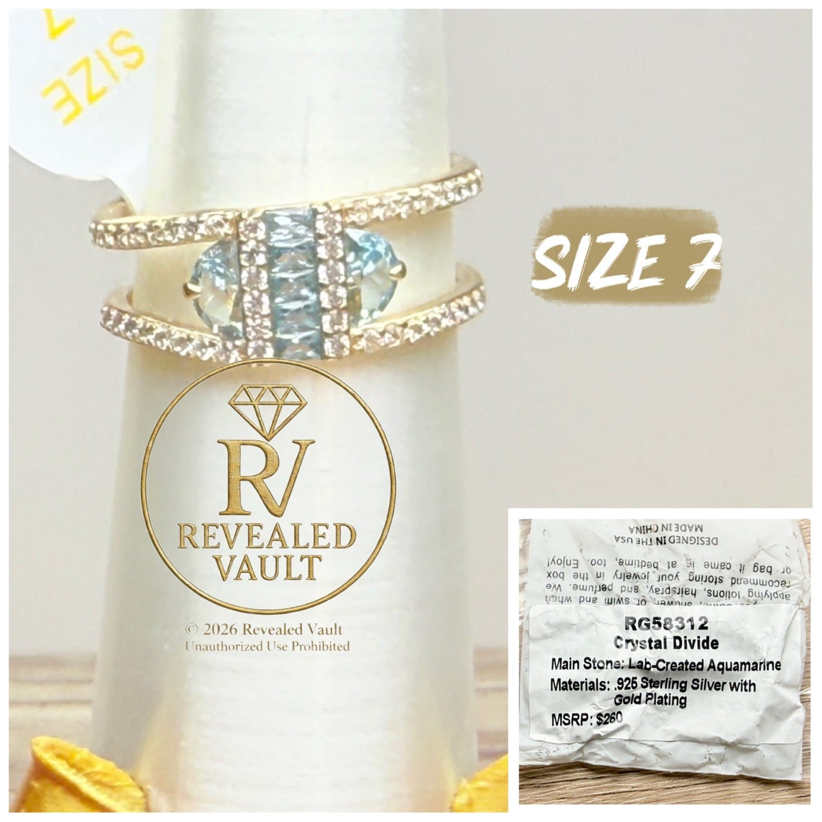 Bomb Party Sterling Silver Vermeil Crystal Divide