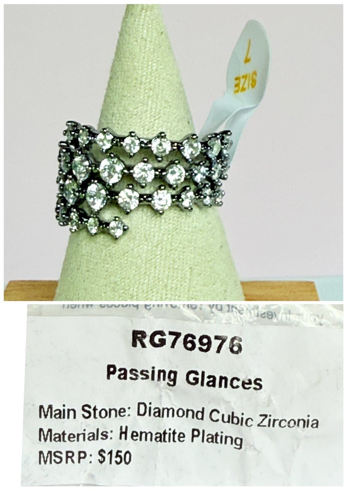 Bomb Party Passing Glances Size 7 Hematite April 2025 Birthday