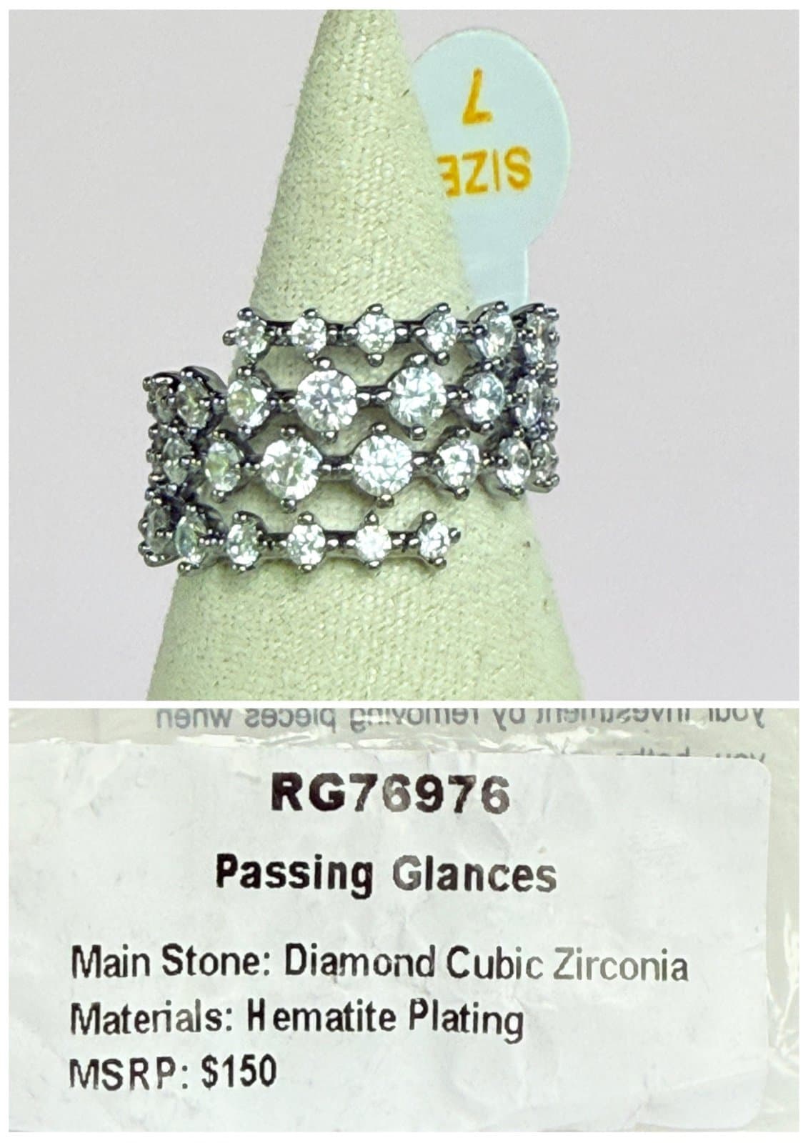 Bomb Party Passing Glances Size 7 Hematite April 2025 Birthday