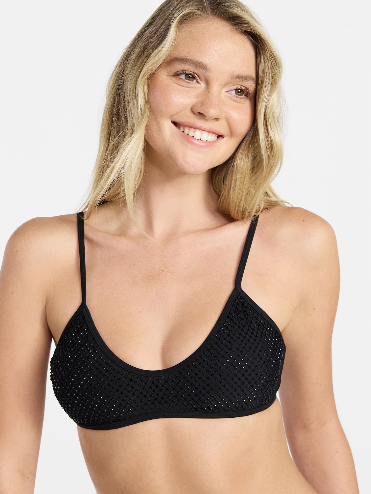 No Boundaries Juniors’ Holographic Dot Bralette Bikini Top  Size 15/17 - Thumbnail 8