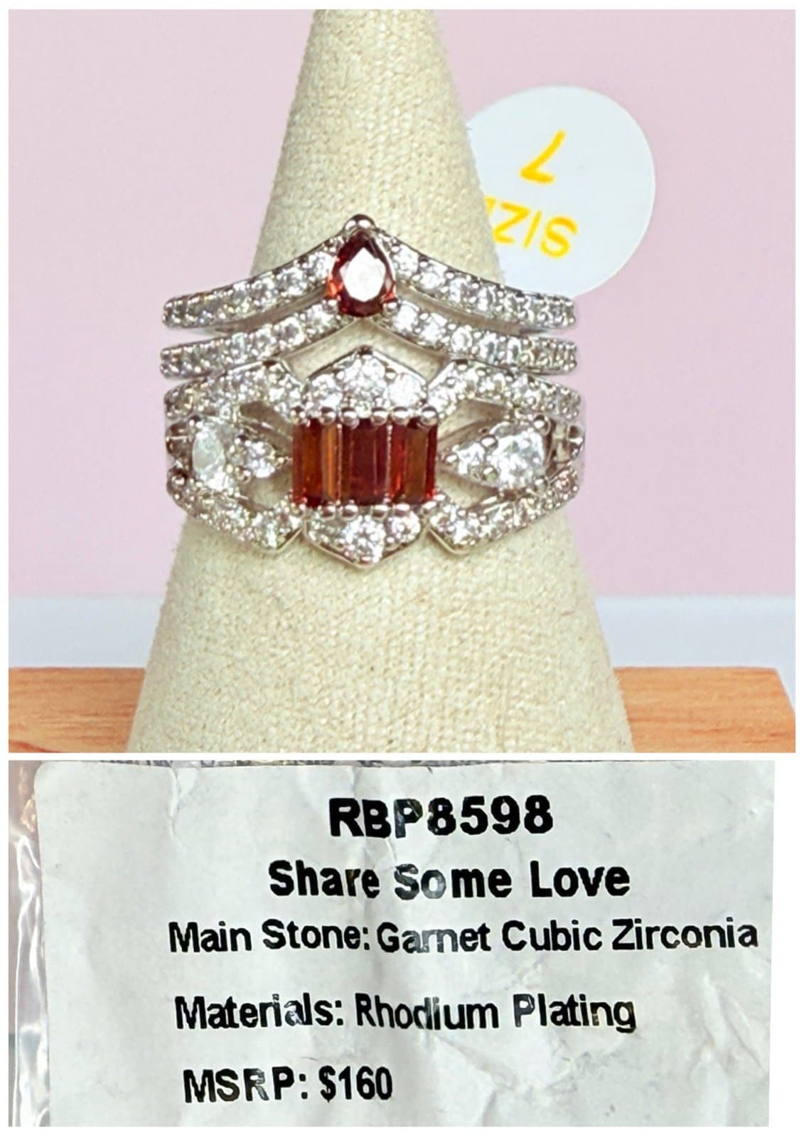 Bomb Party Share Some Love January 2025 Size 7 Ring