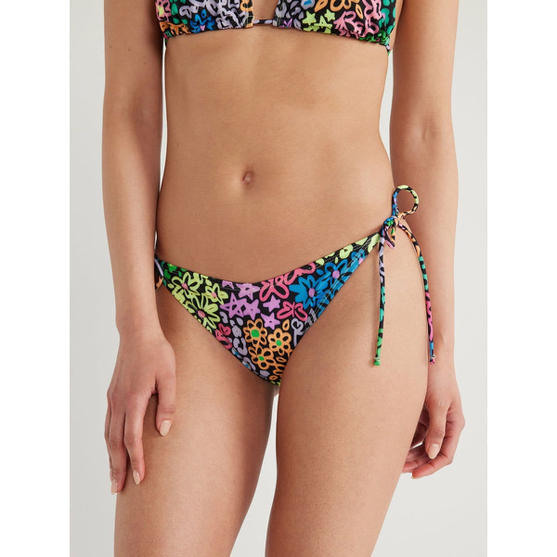 No Boundaries Juniors’ Print String Bikini Bottoms  Size (11-13) - Thumbnail 2