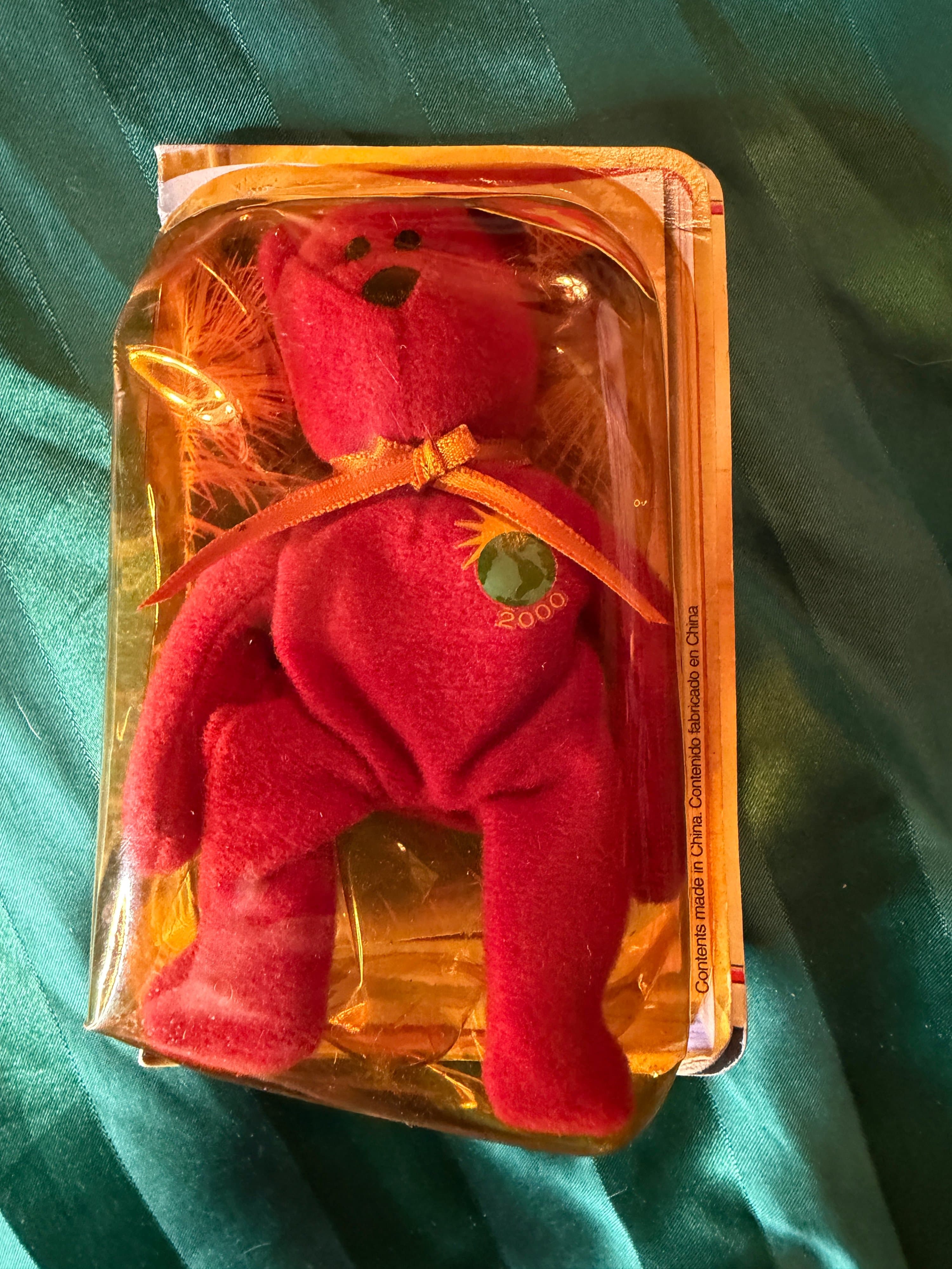 Ty Teenie Beanie Millennium Bear 2000 McDonald's Exclusive - Thumbnail 4