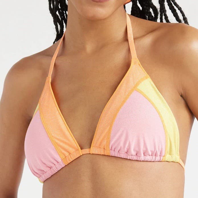 No Boundaries Juniors Lurex Triangle Bikini Top  Size (11-13) - Thumbnail 5
