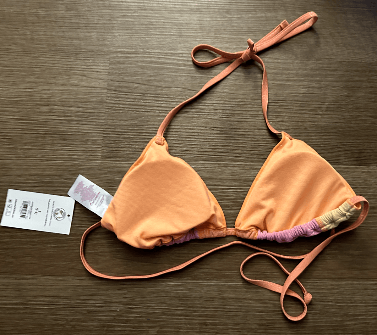 No Boundaries Juniors Lurex Triangle Bikini Top  Size (11-13) - Thumbnail 6