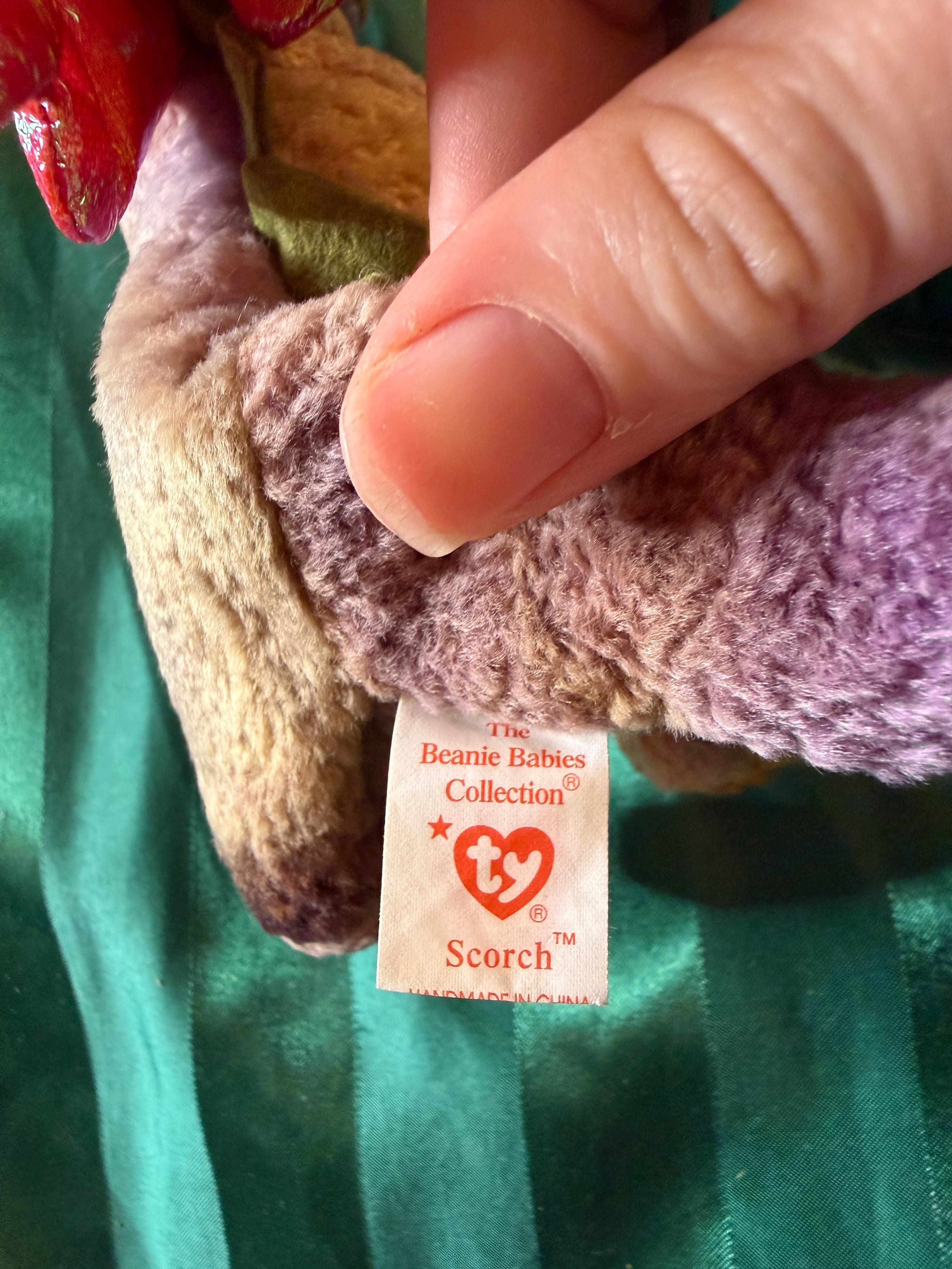 Ty Beanie Babies Scorch Dragon Plush Toy - Thumbnail 2
