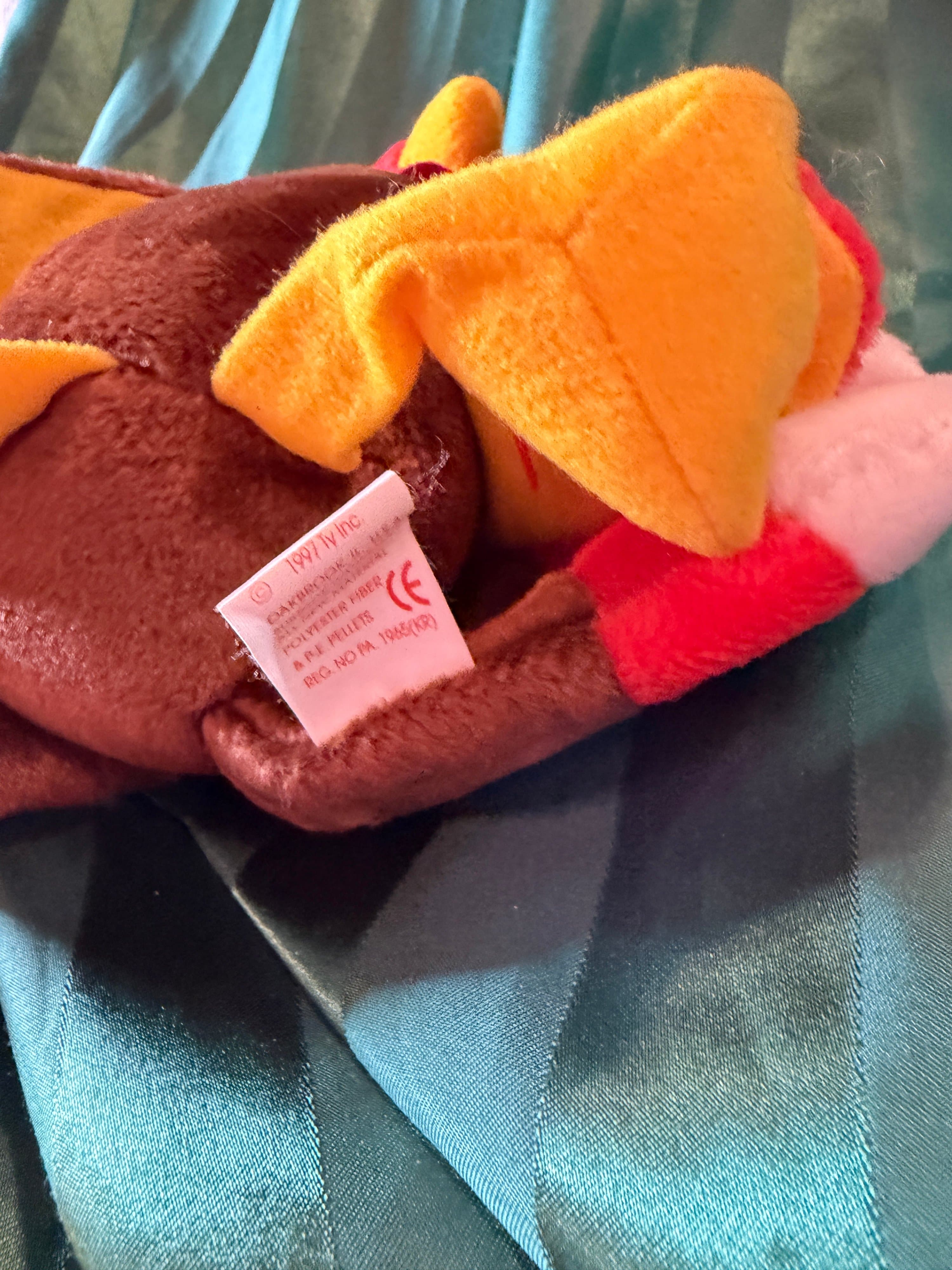 Ty Beanie Babies Gobbles Turkey Plush 1996 Vintage - Thumbnail 3