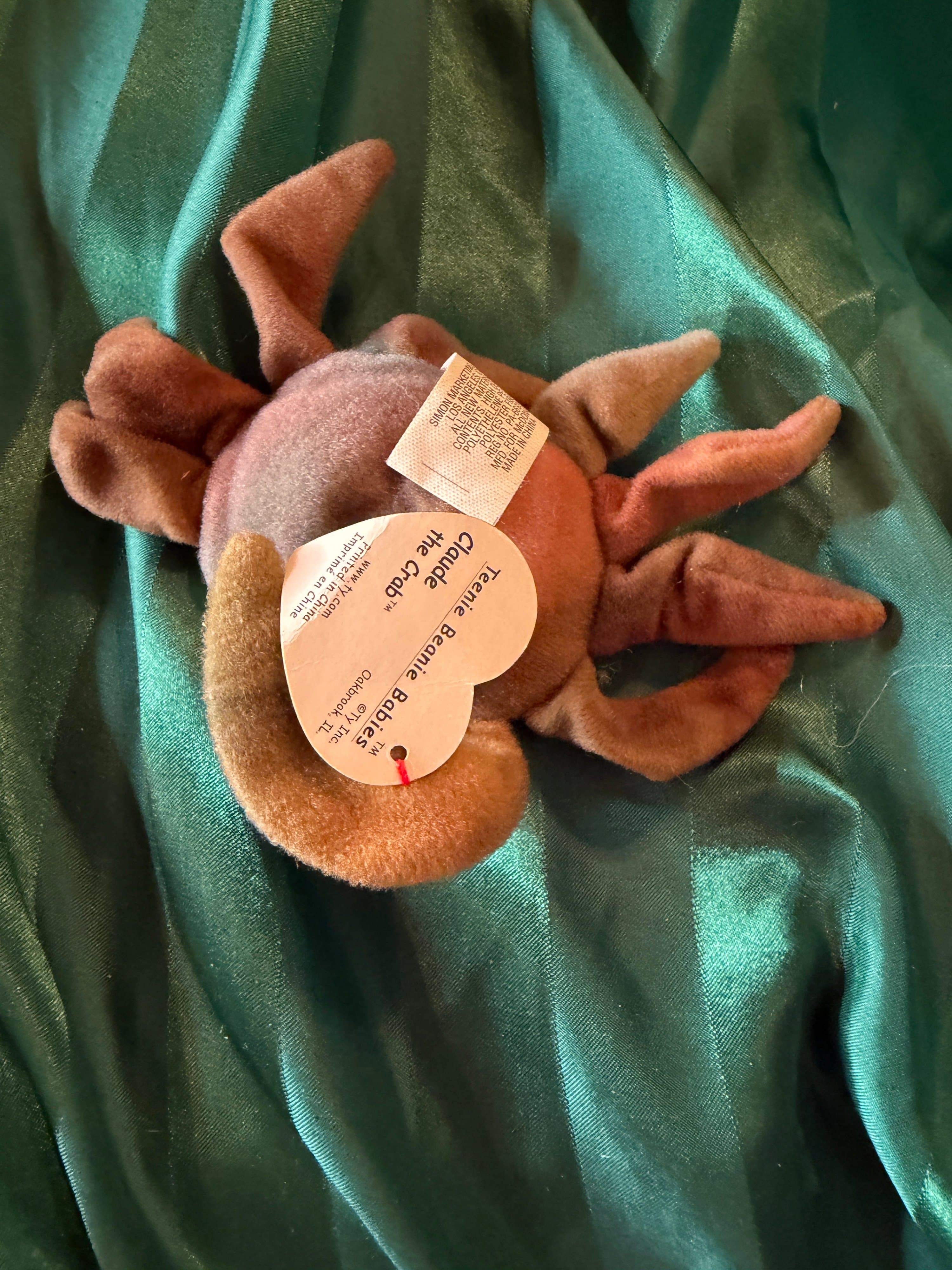 Ty Beanie Baby Claude the Crab Plush - Thumbnail 2