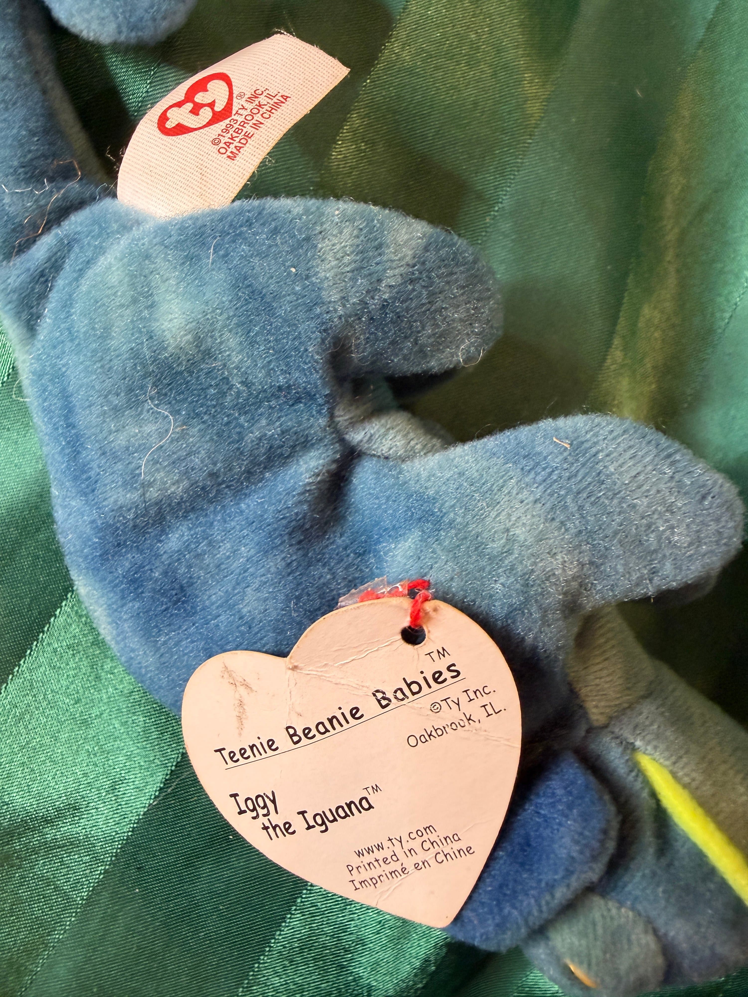 Ty Teenie Beanie Babies Iggy the Iguana Plush - Thumbnail 3