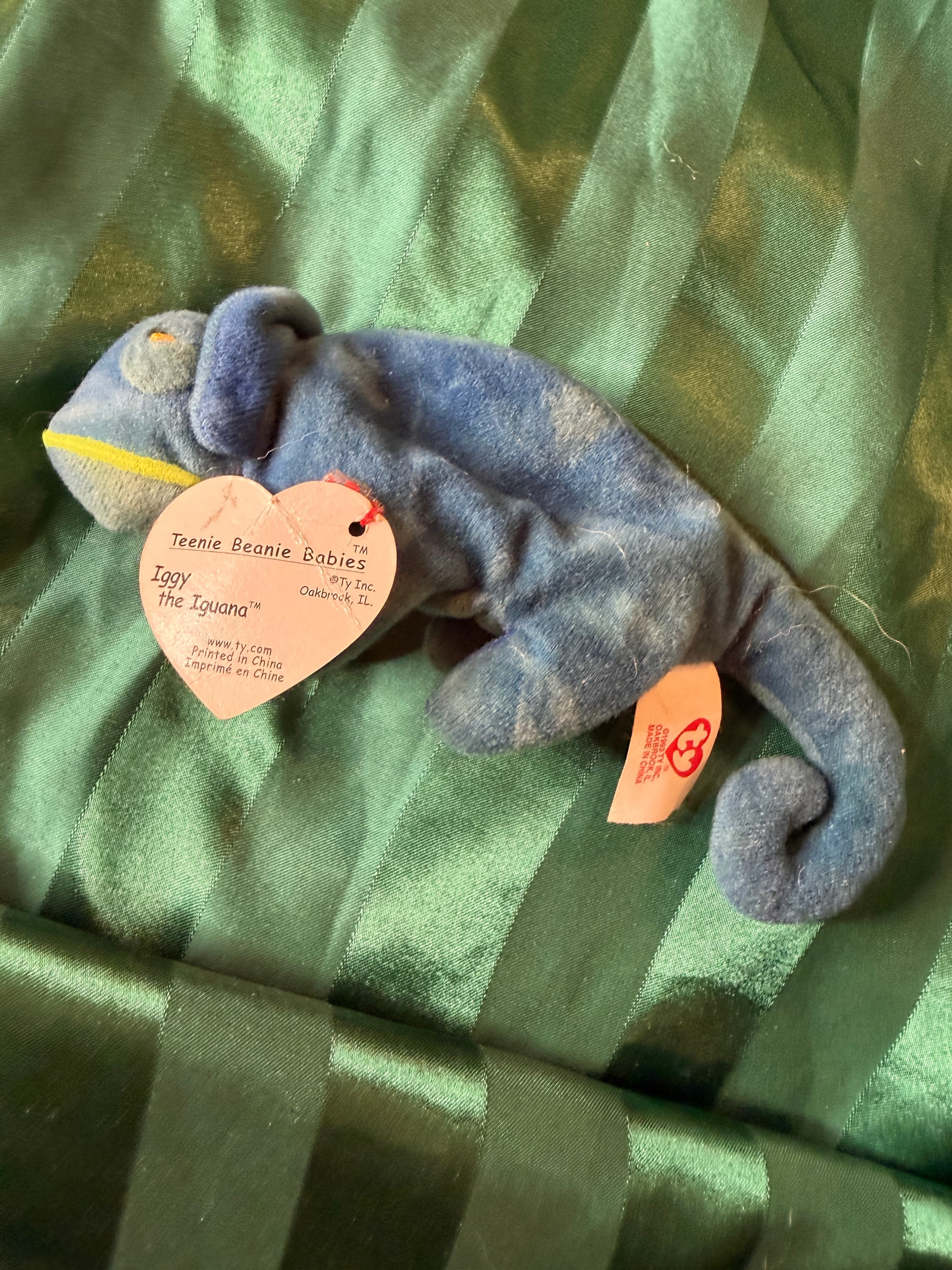 Ty Teenie Beanie Babies Iggy the Iguana Plush - Thumbnail 4