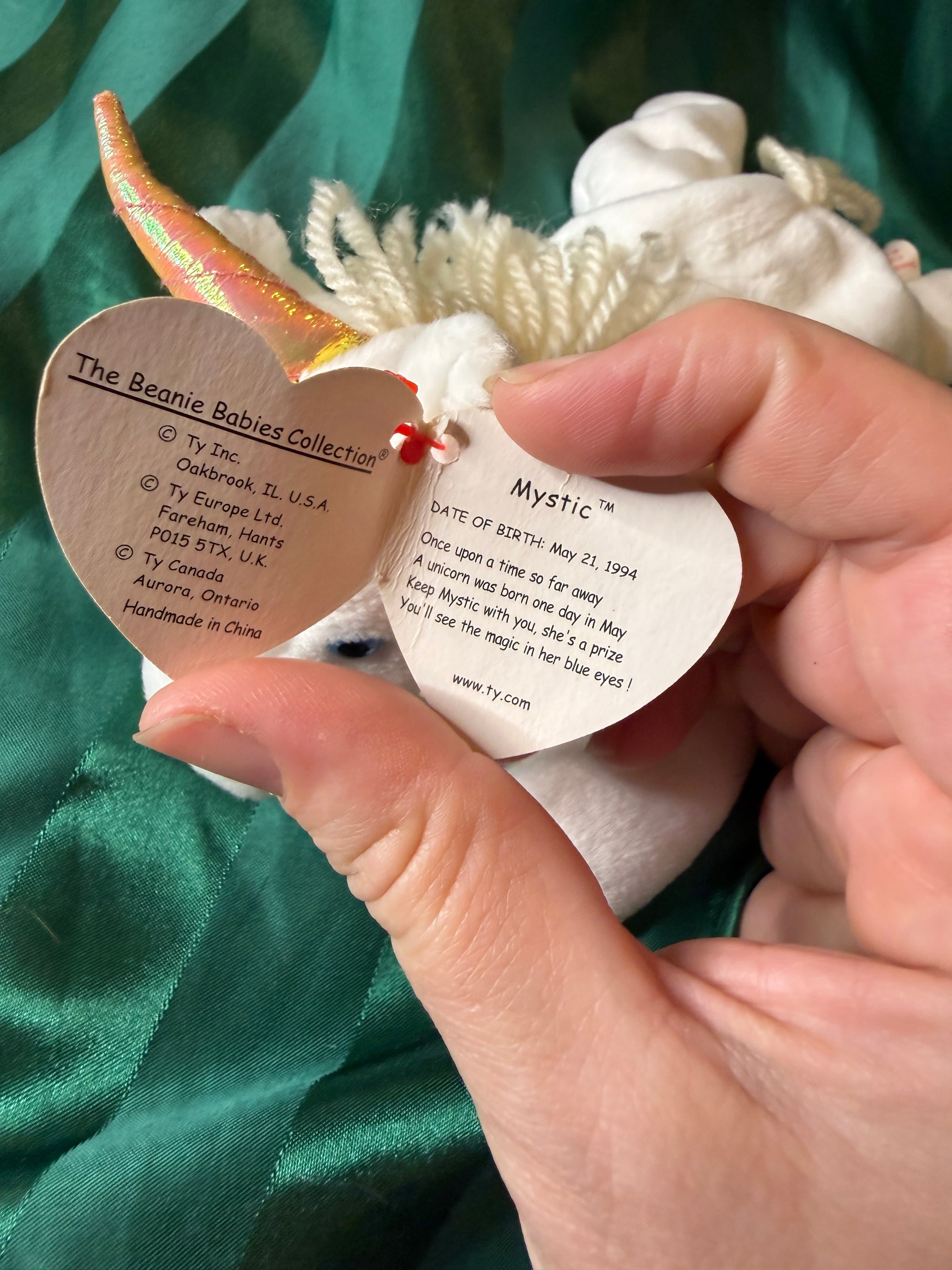 Ty Beanie Baby Mystic Unicorn 1994