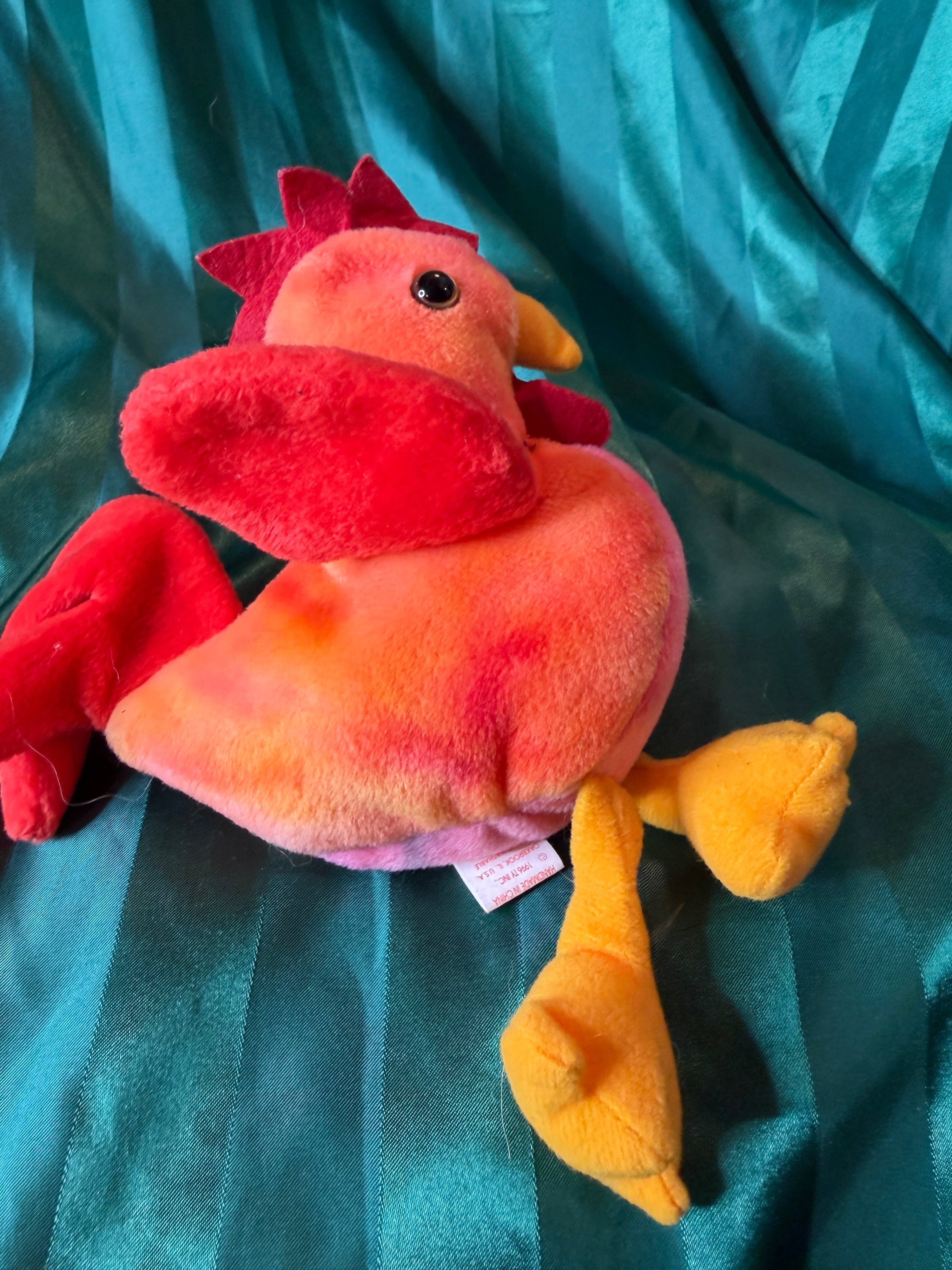 Ty Beanie Baby Strut the Rooster 1996 Plush