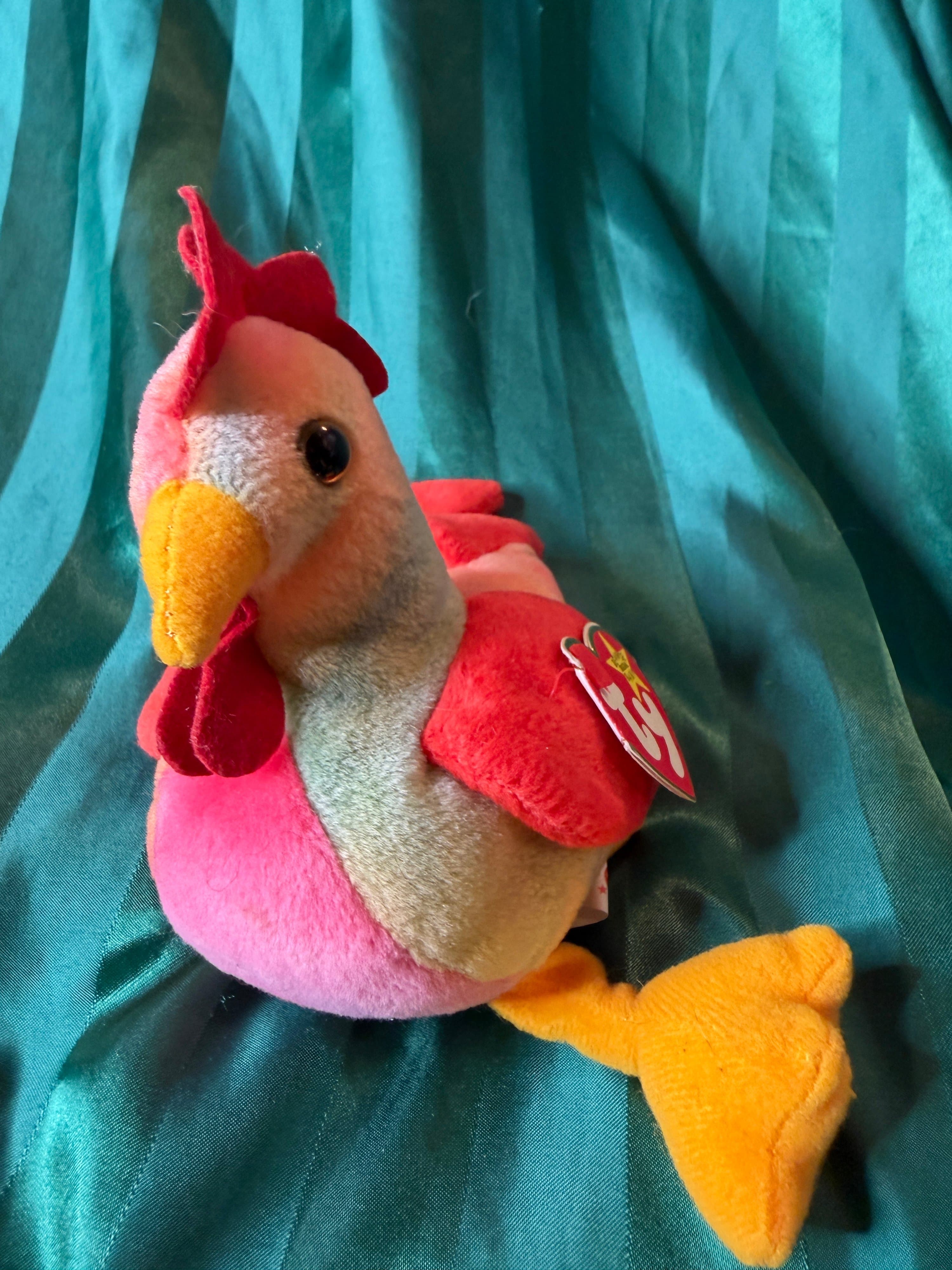 Ty Beanie Baby Strut the Rooster 1996 Plush - Thumbnail 3