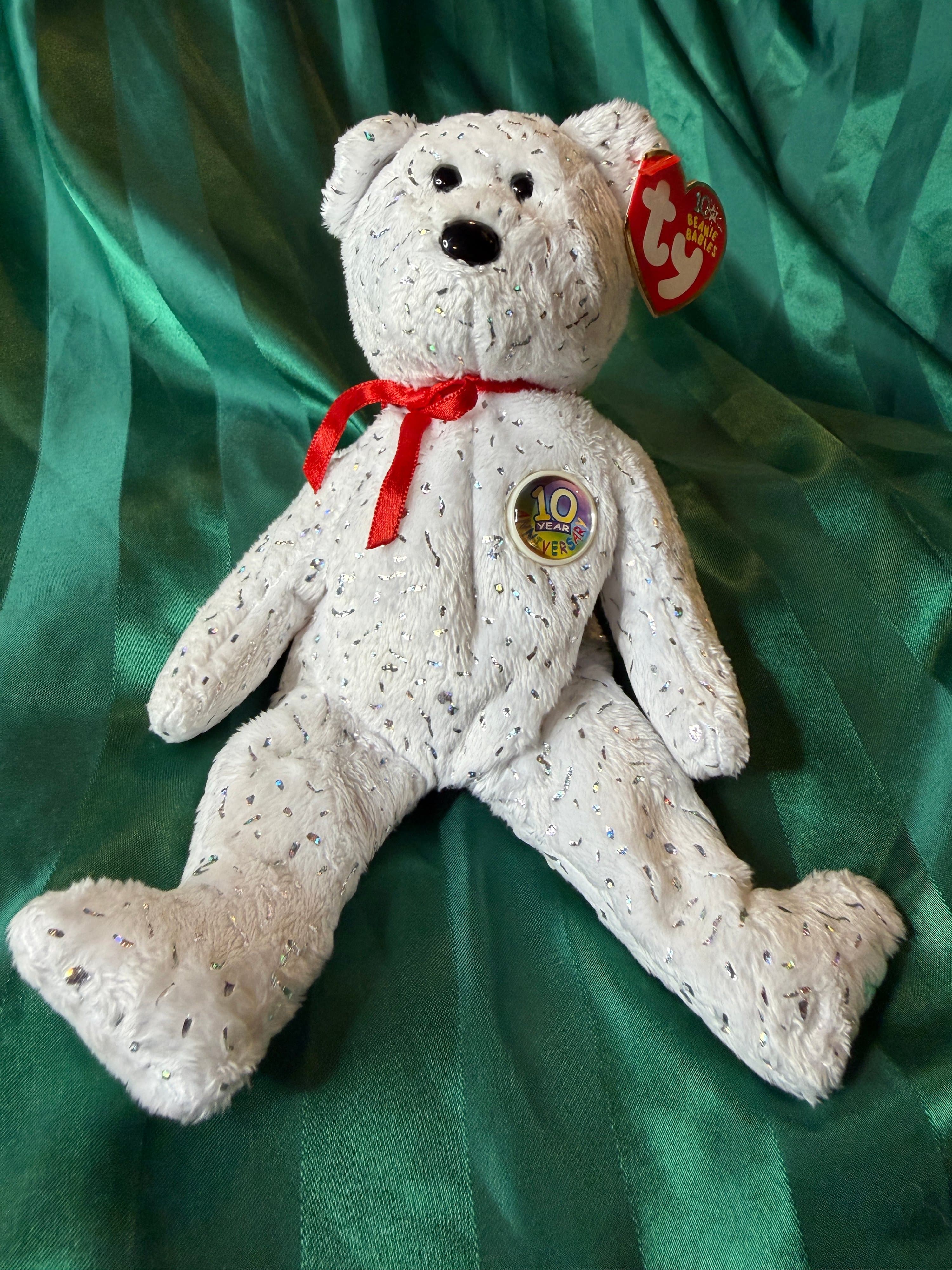 Ty Beanie Babies Decade Bear 10th Anniversary Edition - Thumbnail 4