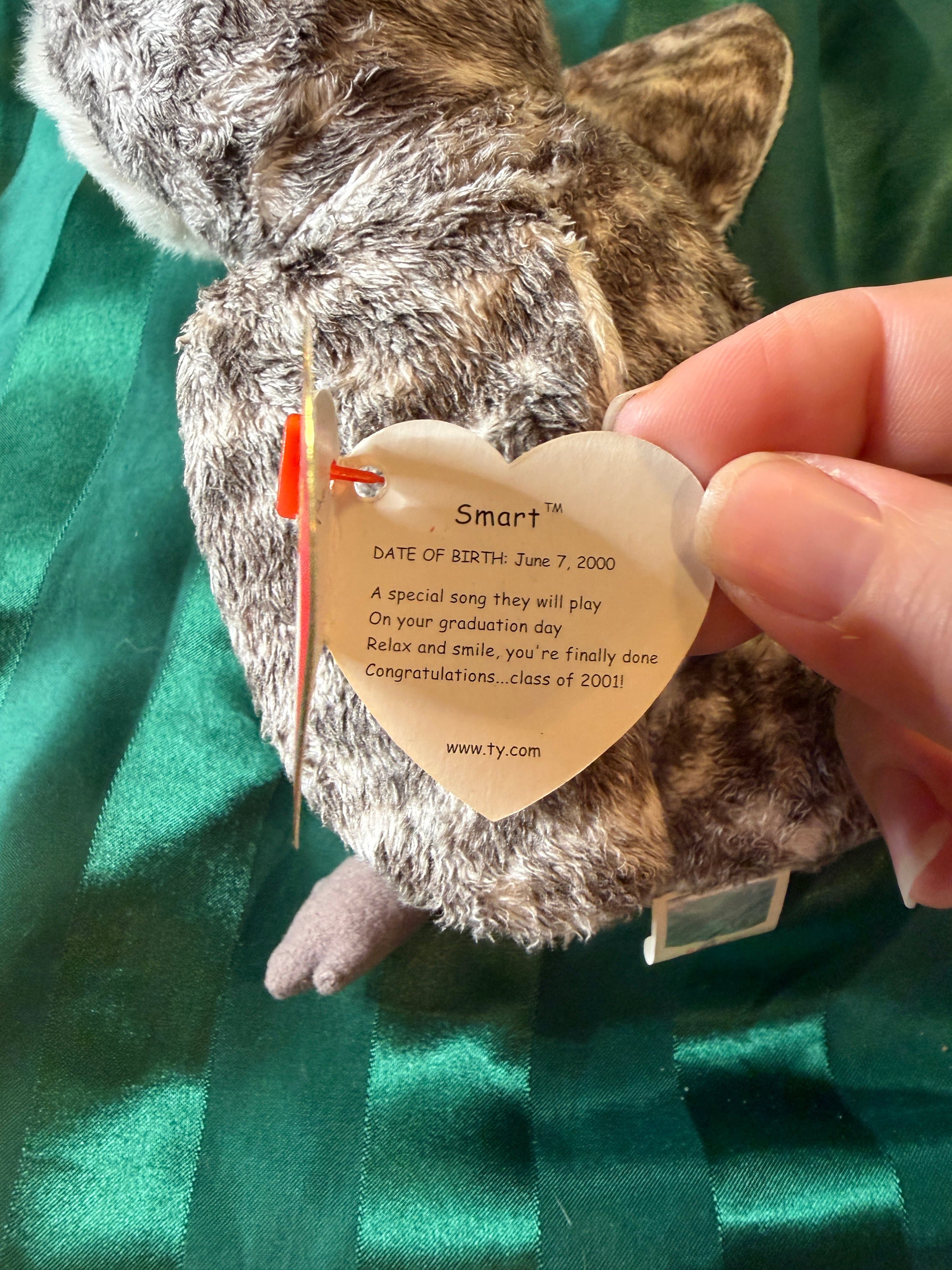 Ty Beanie Babies Smart Owl Plush Class of 2001 - Thumbnail 2