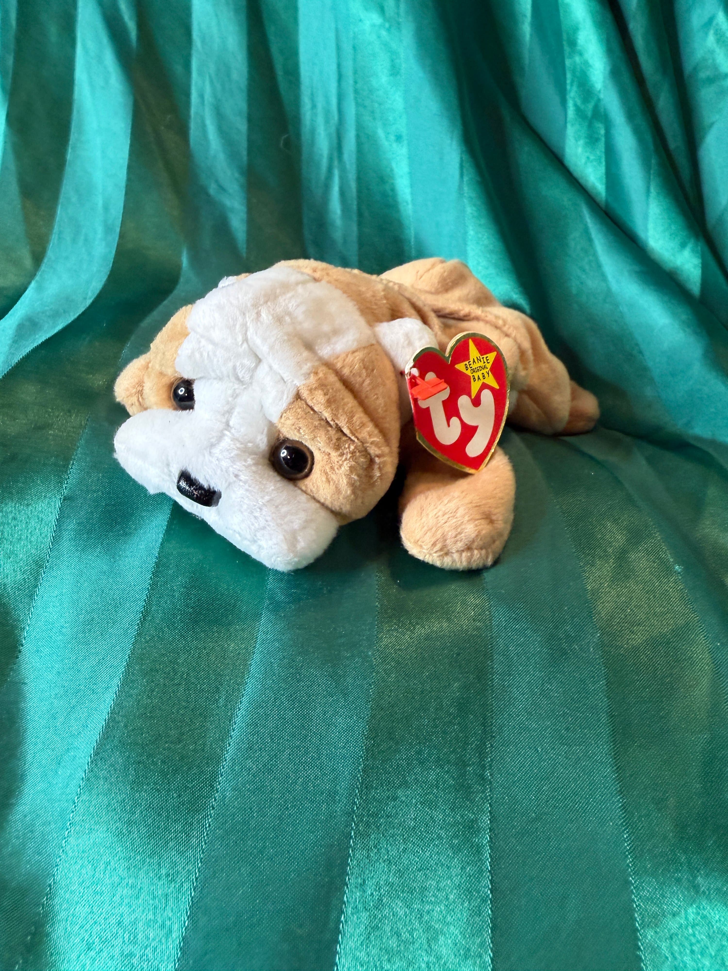 Ty Beanie Baby Wrinkles Bulldog Plush 1996